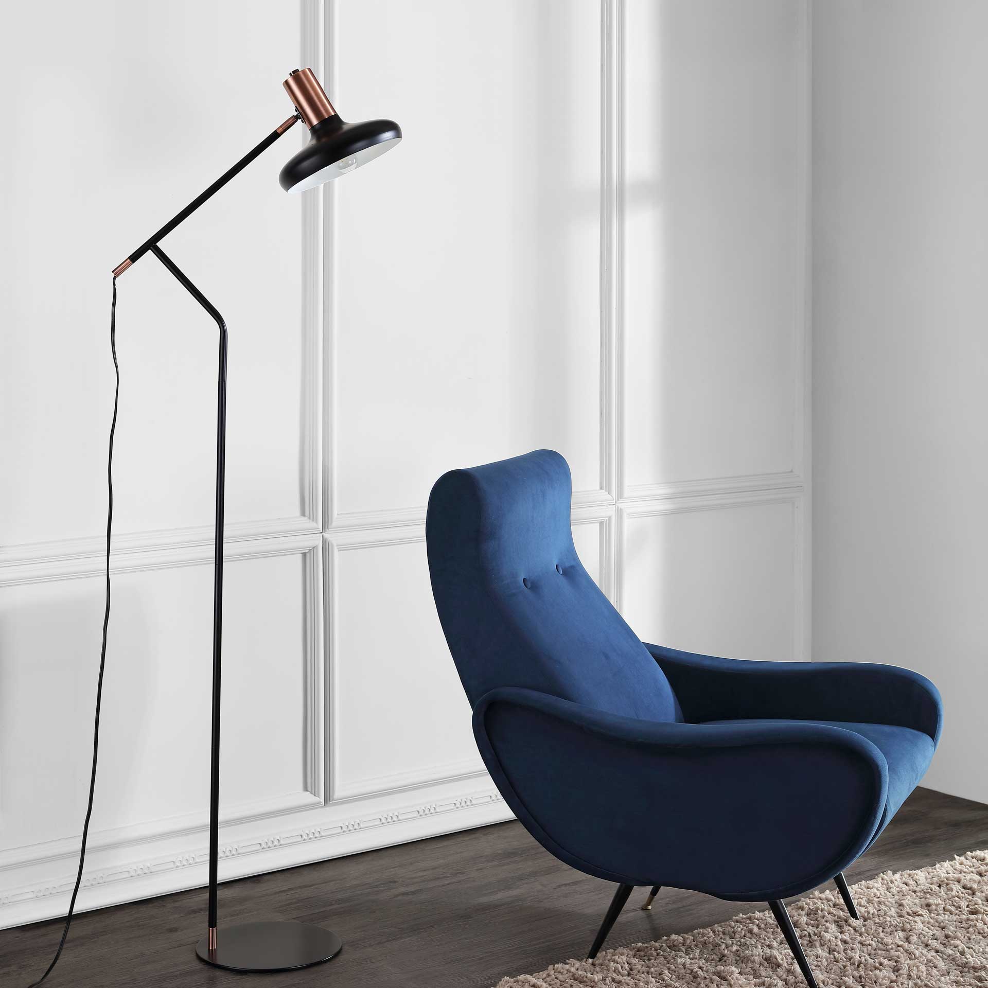 Amour Floor Lamp Black/Antique Copper - Image 3