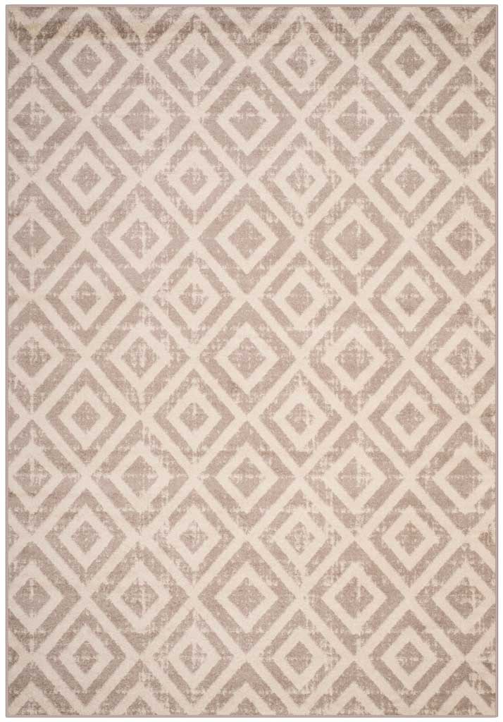 Amsterdam Diamond Ivory/Mauve Area Rug - Image 2