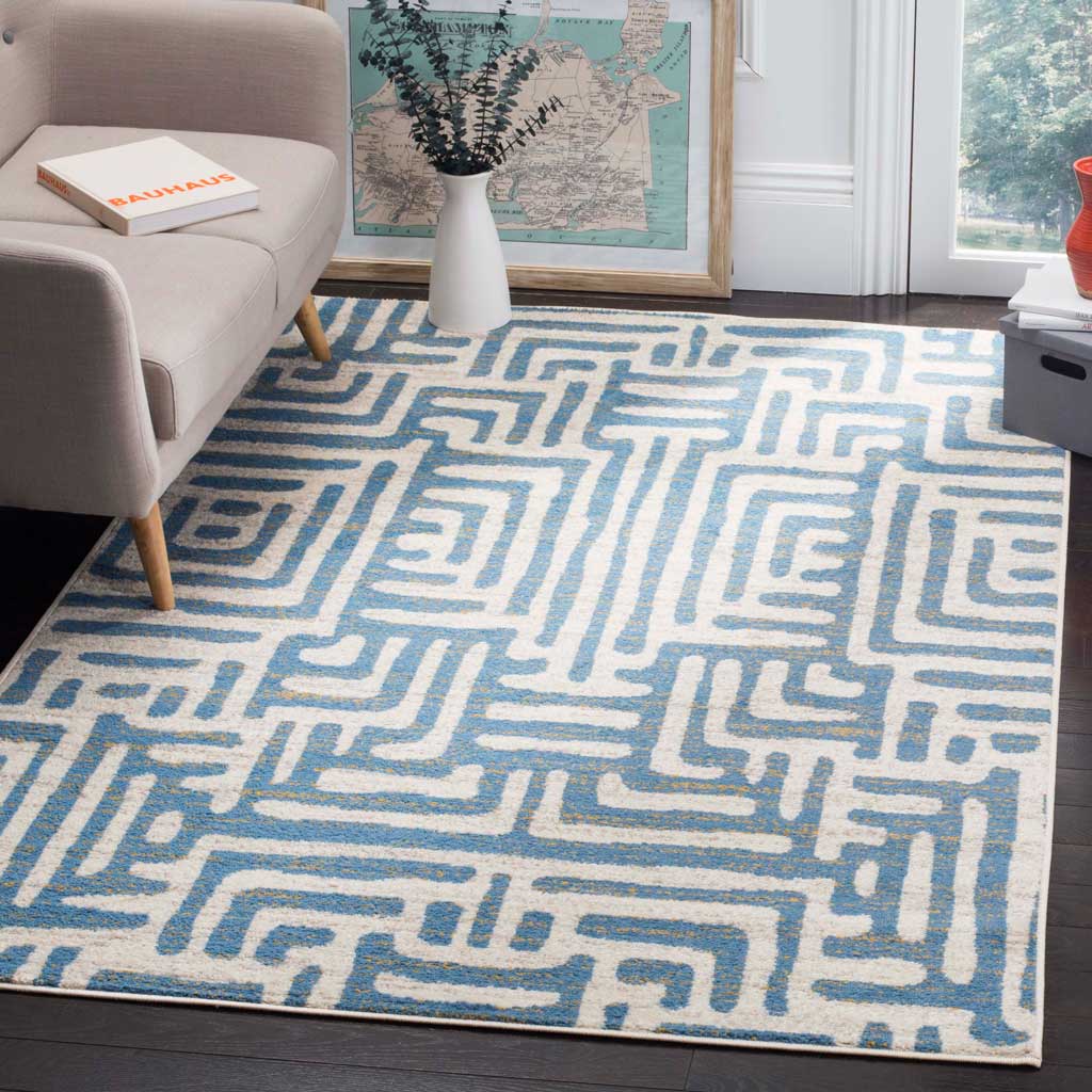 Amsterdam Ivory/Light Blue Area Rug - Image 9