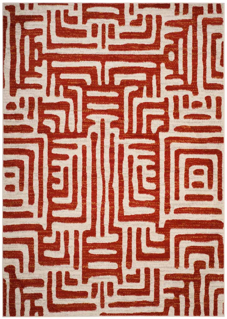 Amsterdam Ivory/Terracotta Area Rug - Image 2