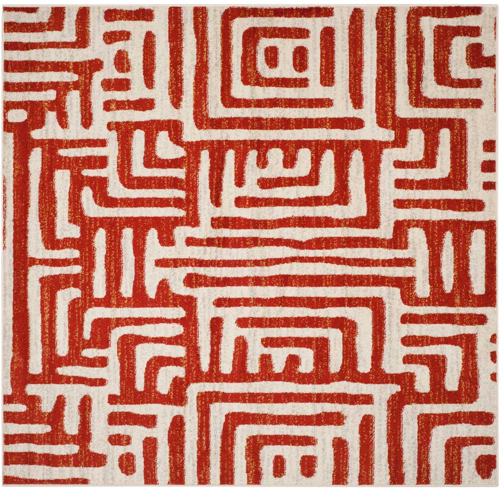 Amsterdam Ivory/Terracotta Area Rug - Image 3