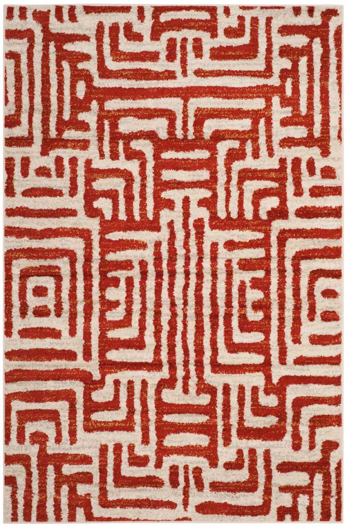 Amsterdam Ivory/Terracotta Area Rug - Image 4