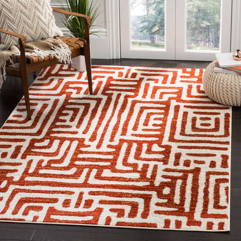 Amsterdam Ivory/Terracotta Area Rug - Image 8