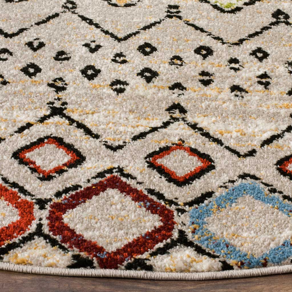 Amsterdam Light Gray/Multi Round Rug - Image 2