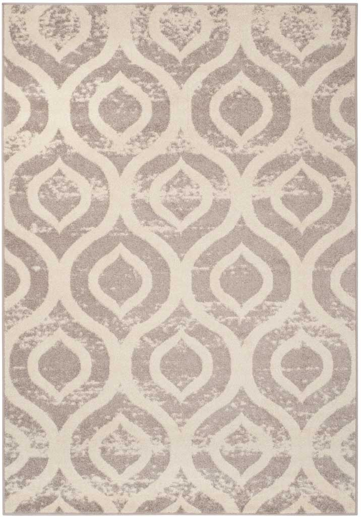 Amsterdam Ogee Ivory/Mauve Area Rug - Image 3