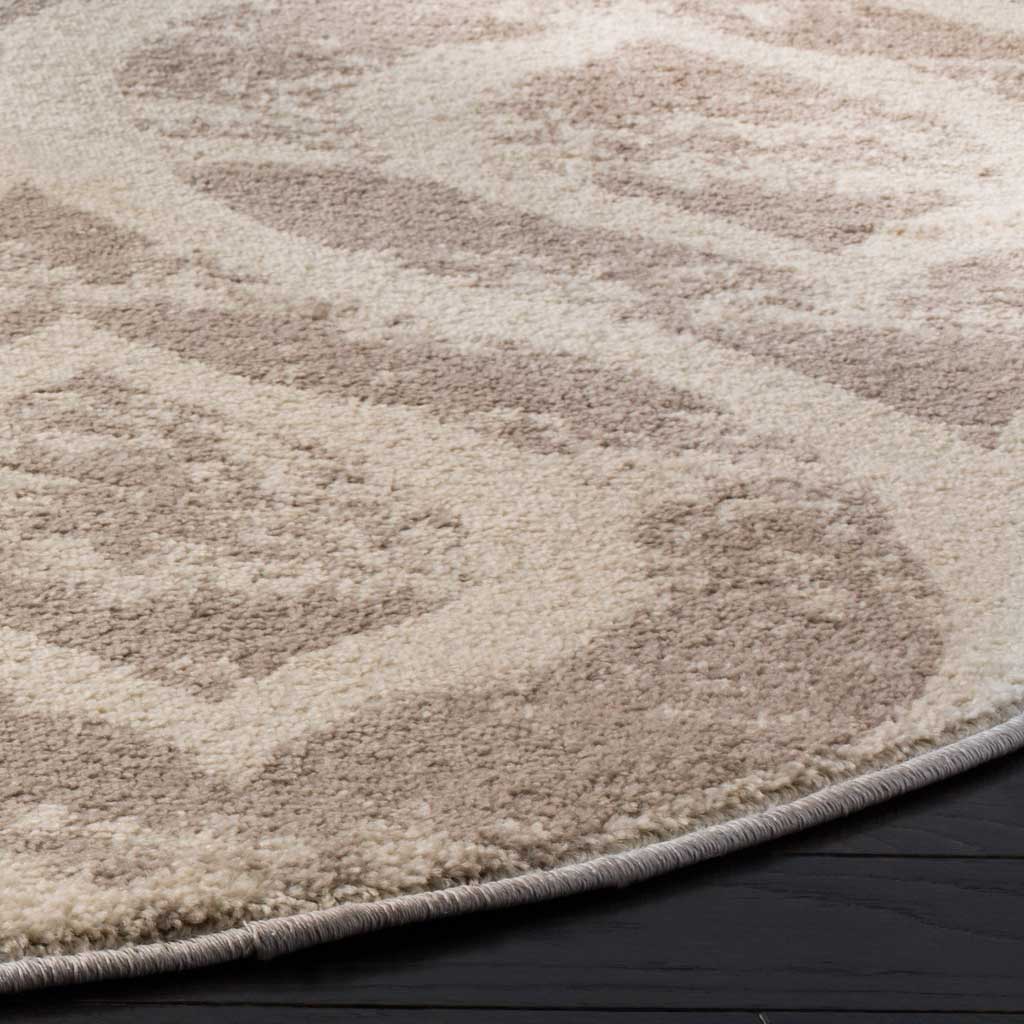 Amsterdam Ogee Ivory/Mauve Round Rug - Image 2