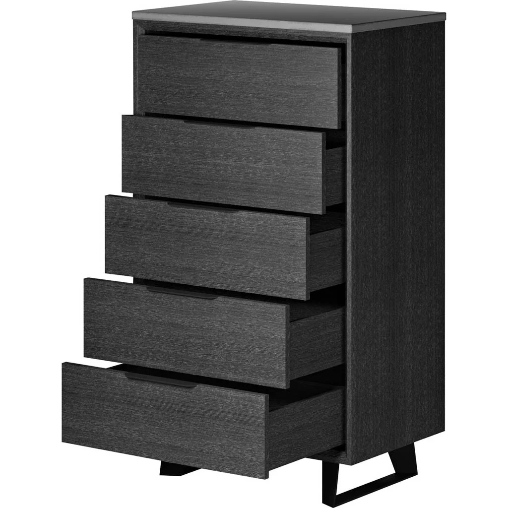 Amsterdam Tall Dresser Concrete/Gray Oak - Image 2