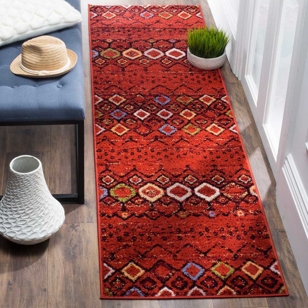 Amsterdam Terracotta/Multi Runner Rug - Image 2