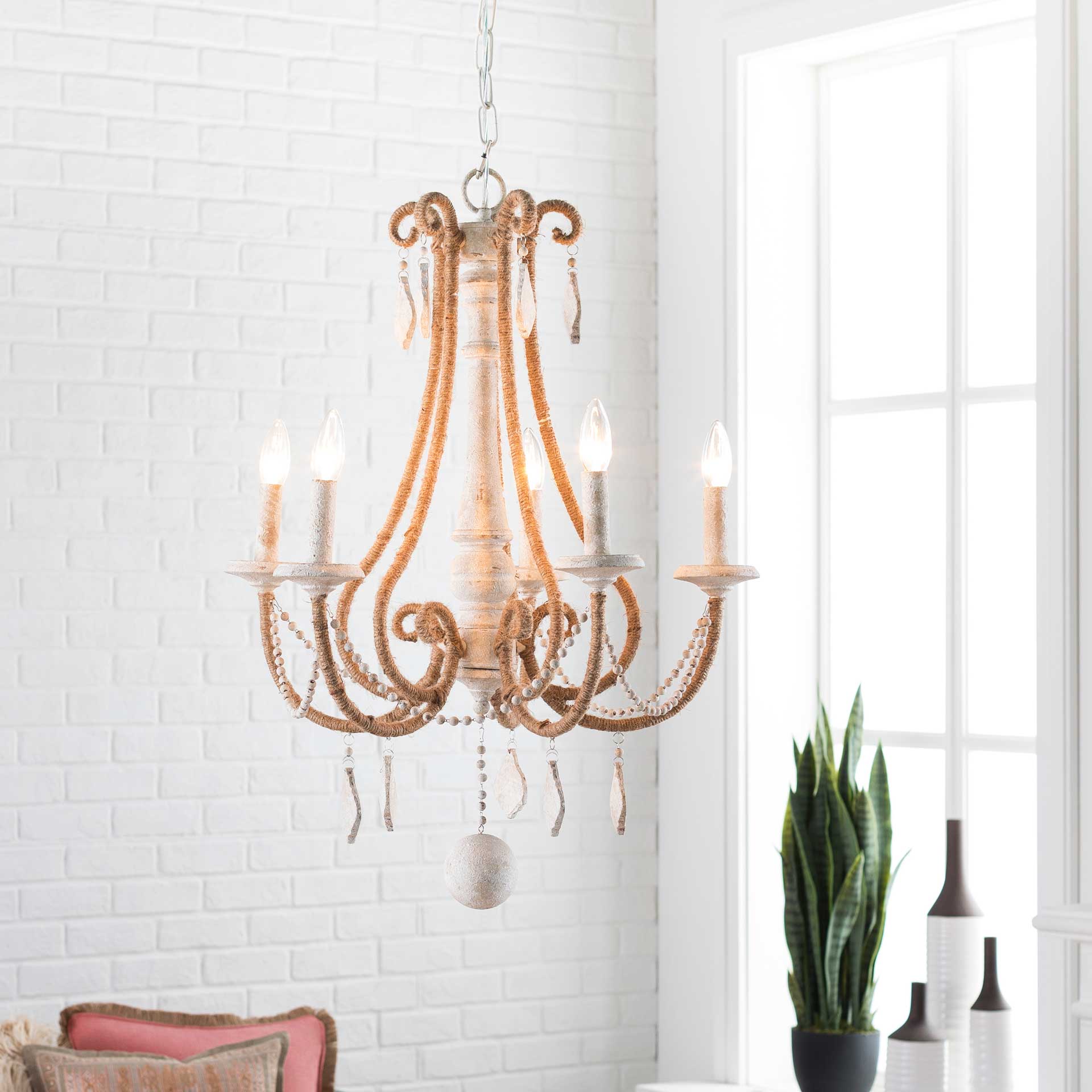 Amy Ceiling Lamp Cream/Off-White - Image 3