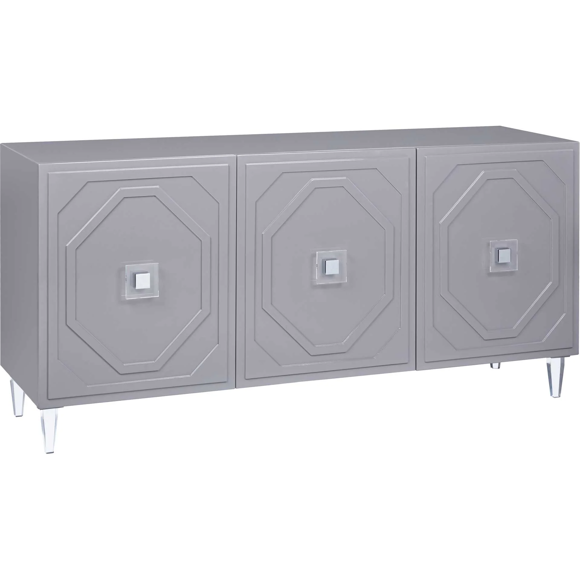 Anahi Lacquer Buffet Gray - Image 2
