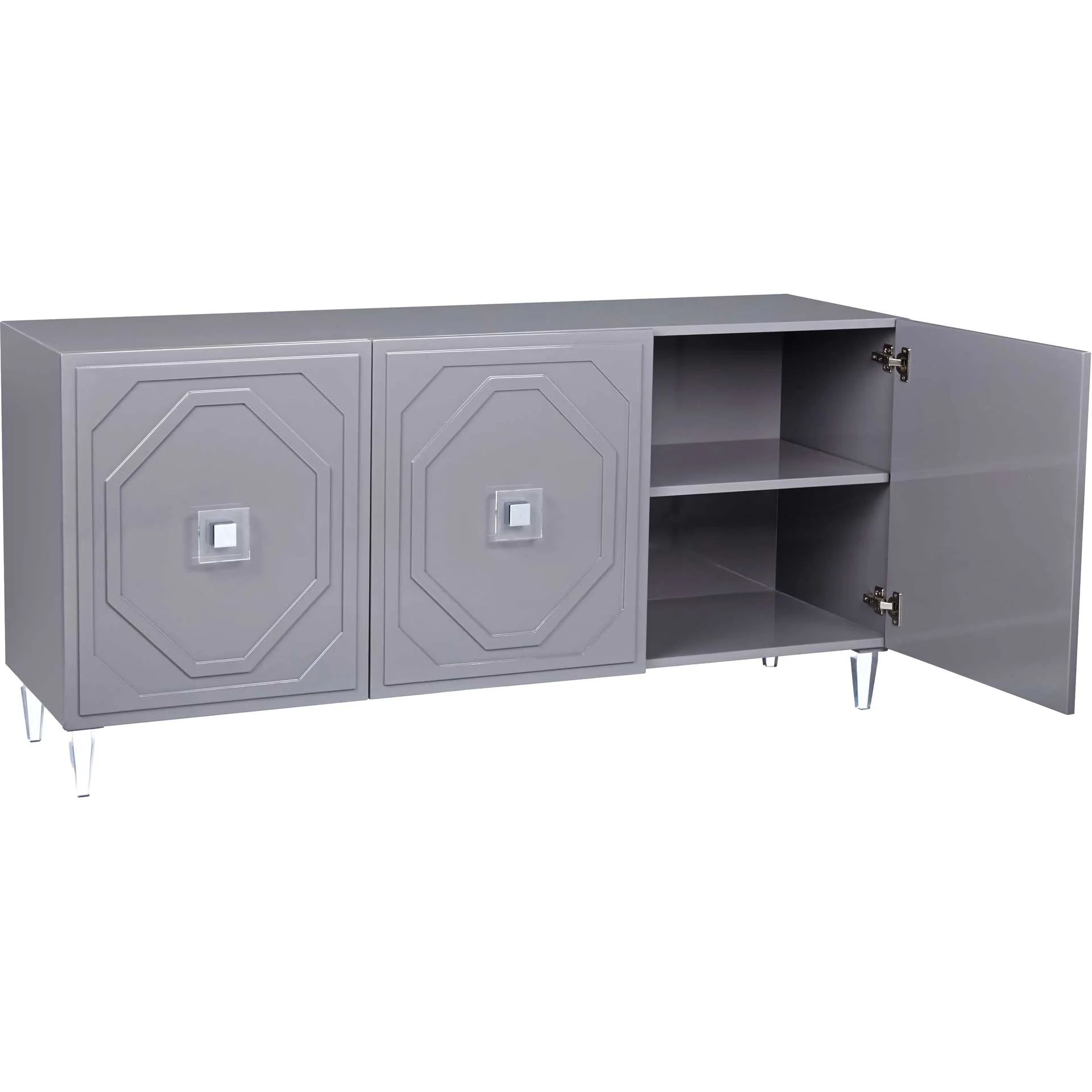 Anahi Lacquer Buffet Gray - Image 3
