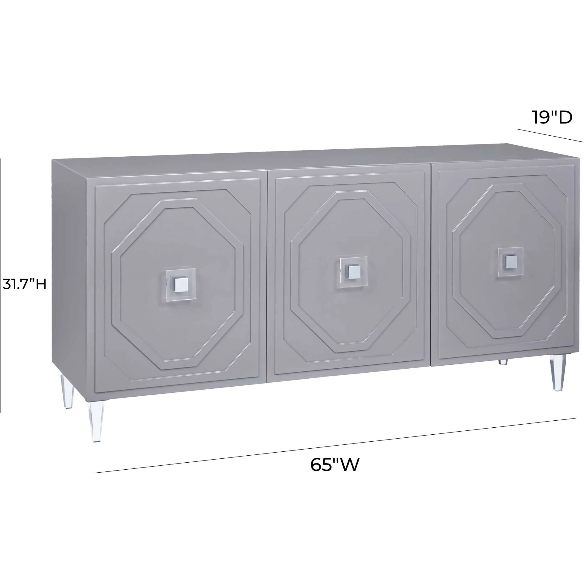 Anahi Lacquer Buffet Gray - Image 9