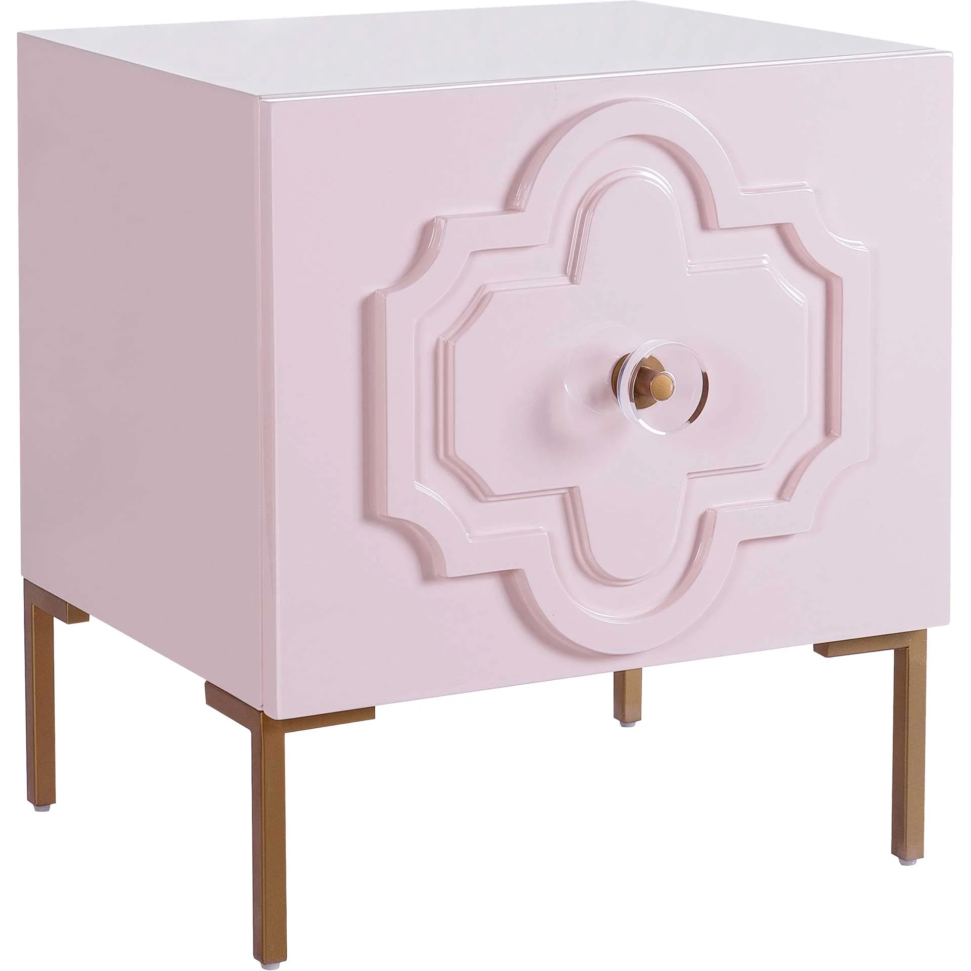 Analiz Lacquer Side Table Pink - Image 2