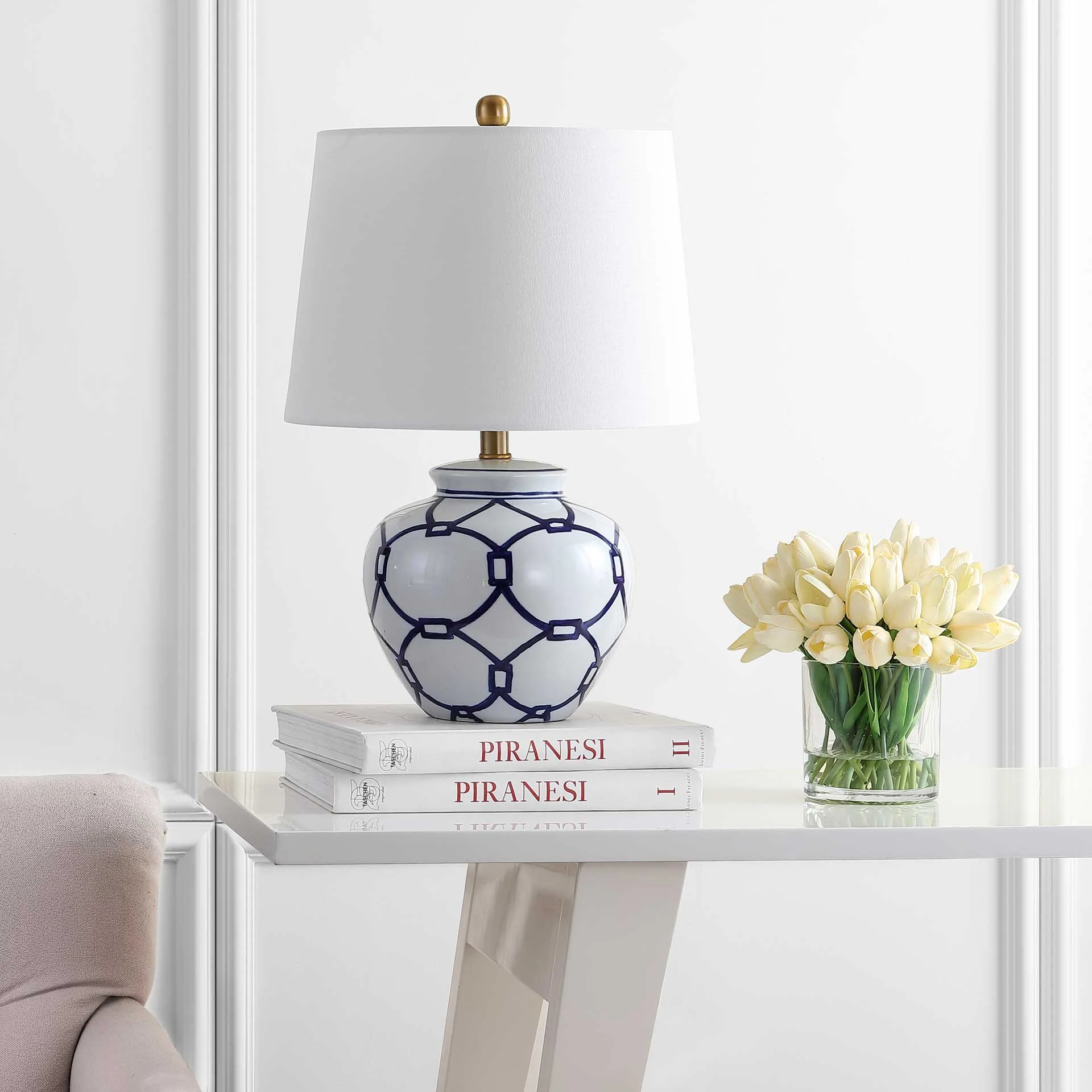 Analiz Table Lamp White/Blue - Image 3