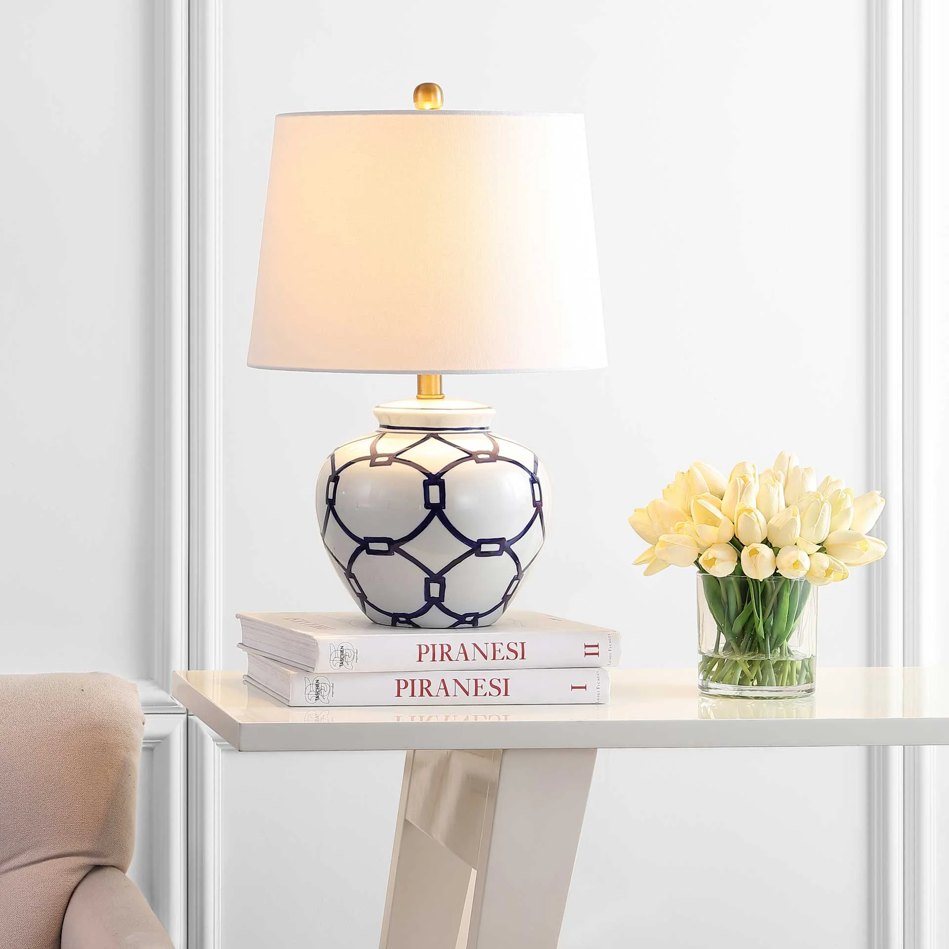 Analiz Table Lamp White/Blue - Image 4