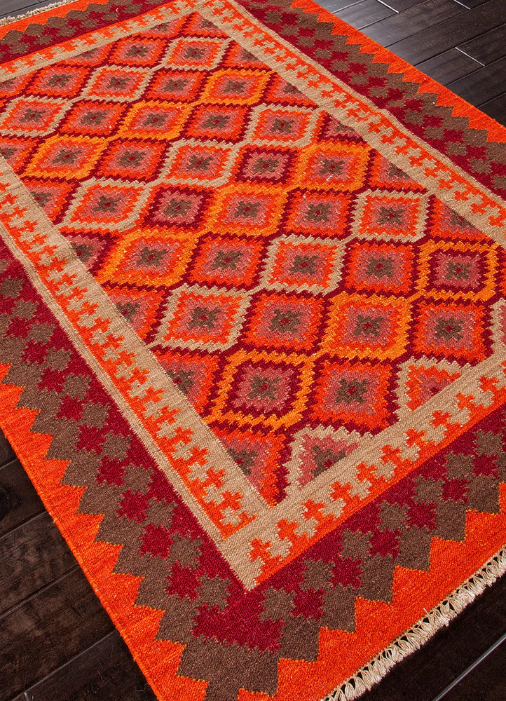 Anatolia Izmir Red/Medium Tabasco Area Rug - Image 2