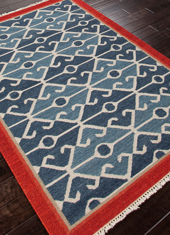 Anatolia Sultan Smoke Blue/Red Area Rug - Image 2
