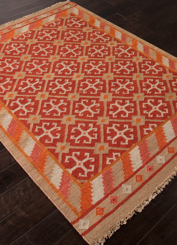 Anatolia Wings Mars Red/Medium Peach Area Rug - Image 2