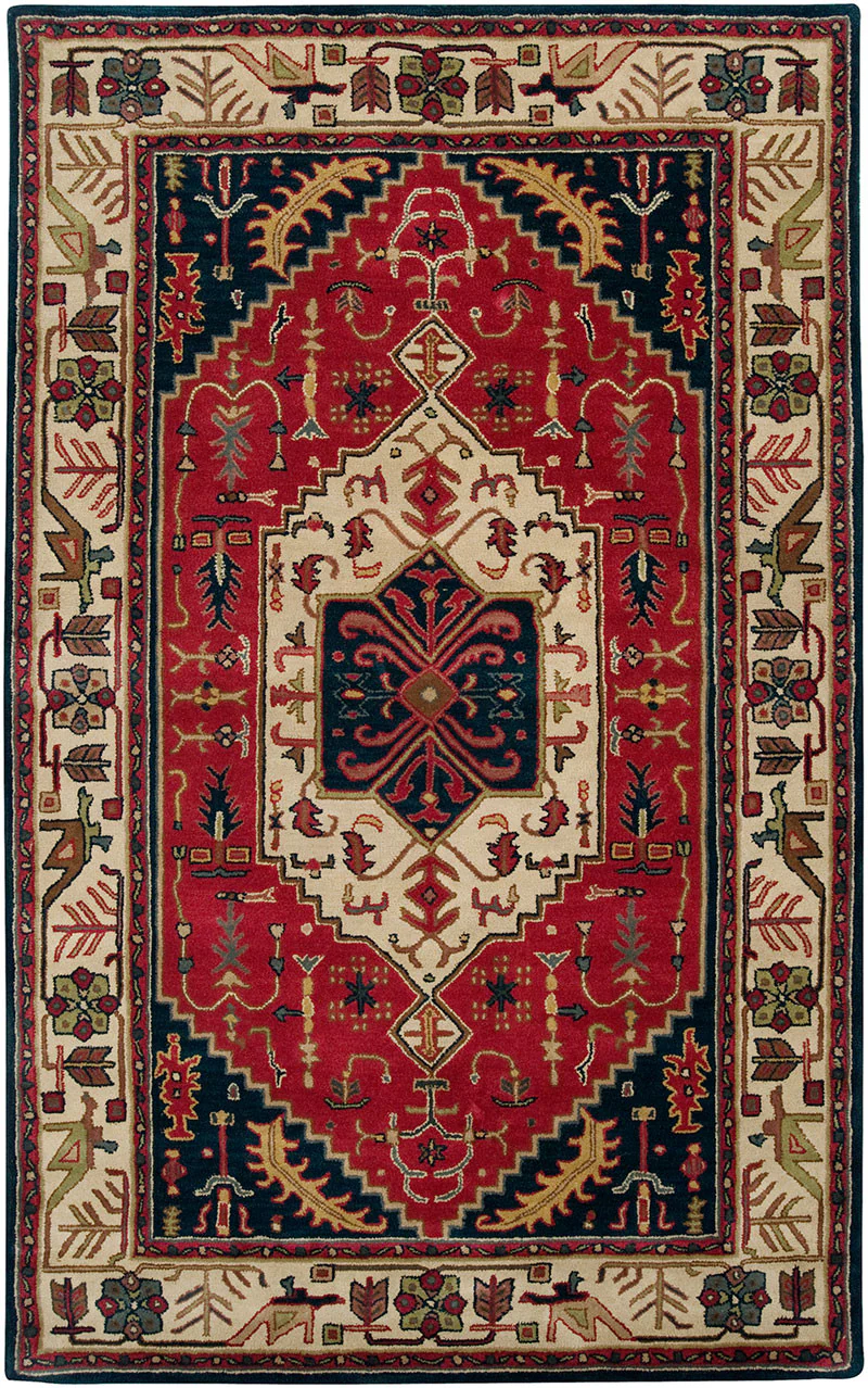 Ancient Treasures Burgundy/Navy Area Rug - Image 2