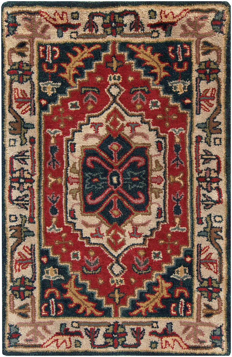 Ancient Treasures Burgundy/Navy Area Rug - Image 3