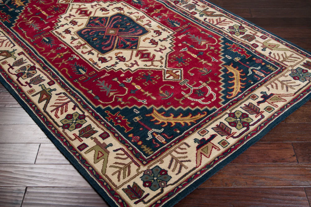 Ancient Treasures Burgundy/Navy Area Rug - Image 5