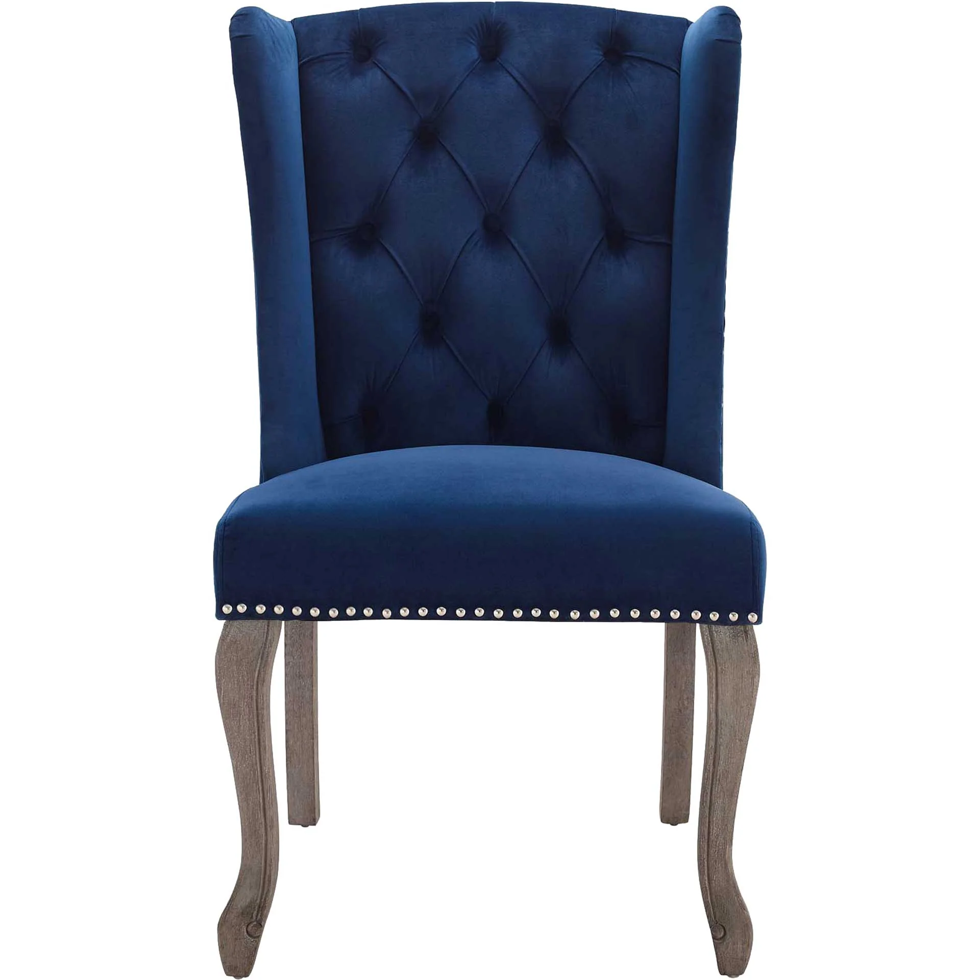 Andy Velvet Side Chair Navy - Image 2