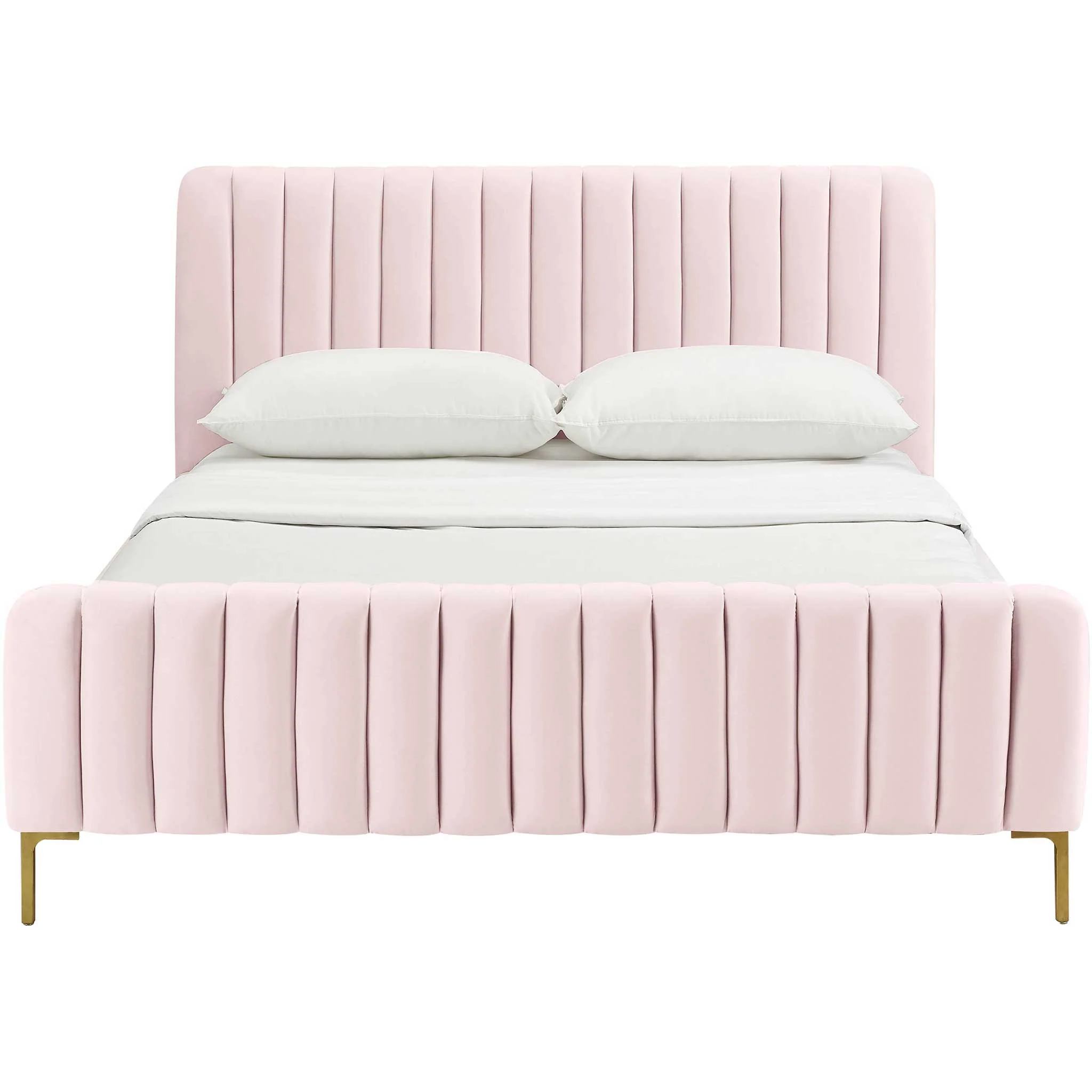 Angelina Velvet Bed Blush - Image 2