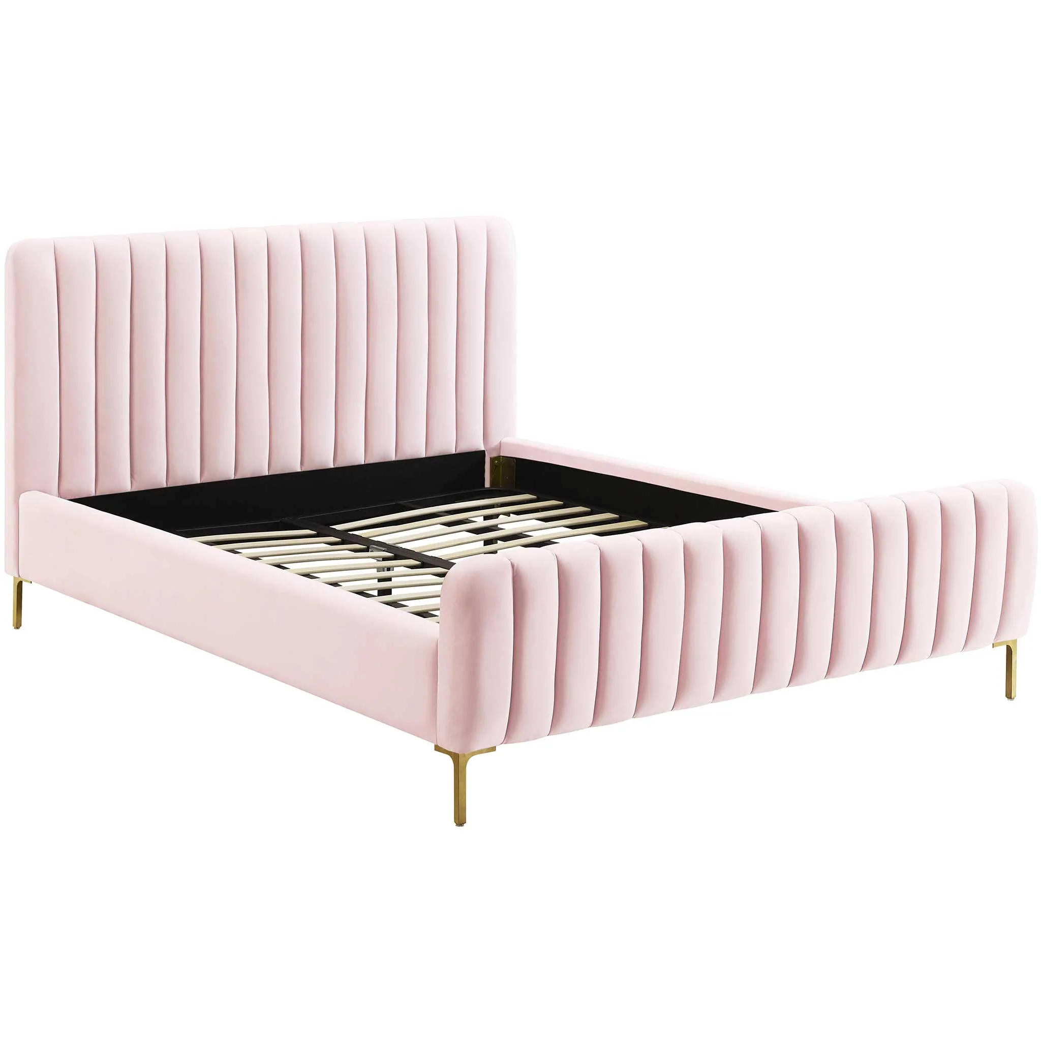Angelina Velvet Bed Blush - Image 3