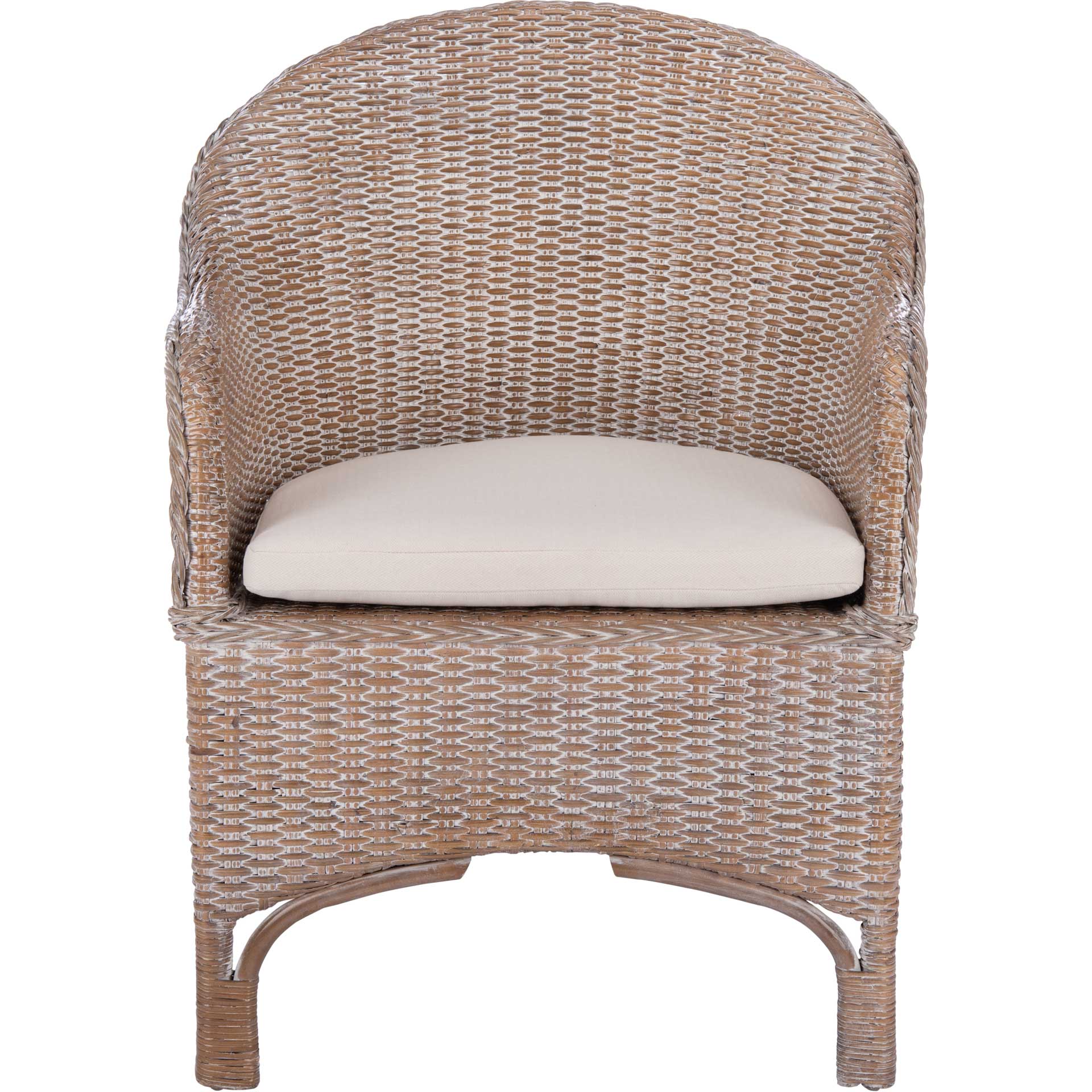 Angelo Accent Chair With Cushion Gray White Wash/White - Image 2
