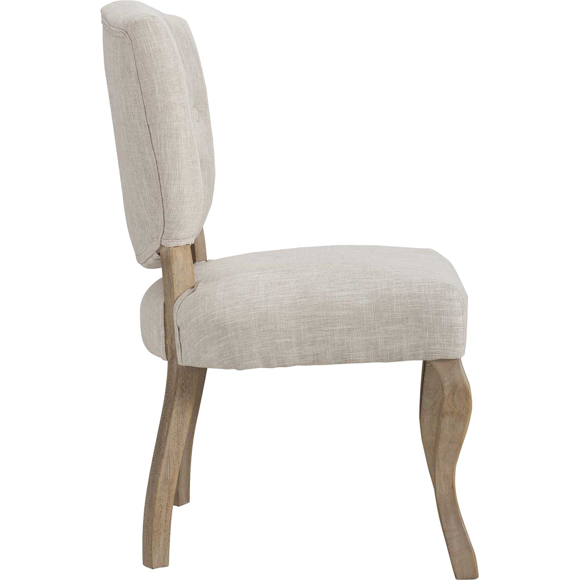 Angie Upholstered Dining Side Chair Beige - Image 3