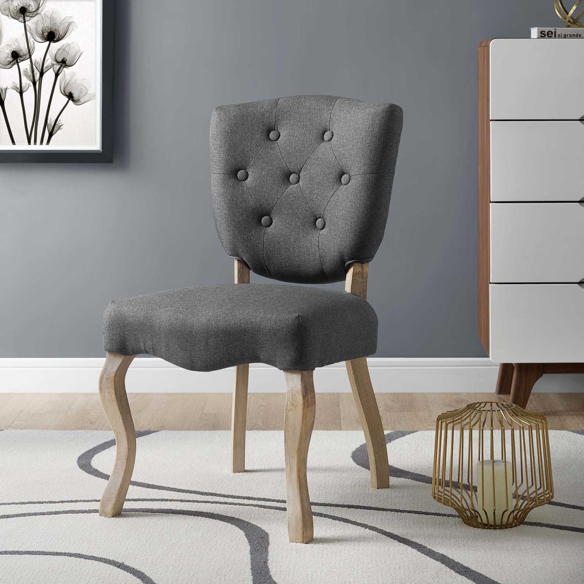 Angie Upholstered Dining Side Chair Gray - Image 5