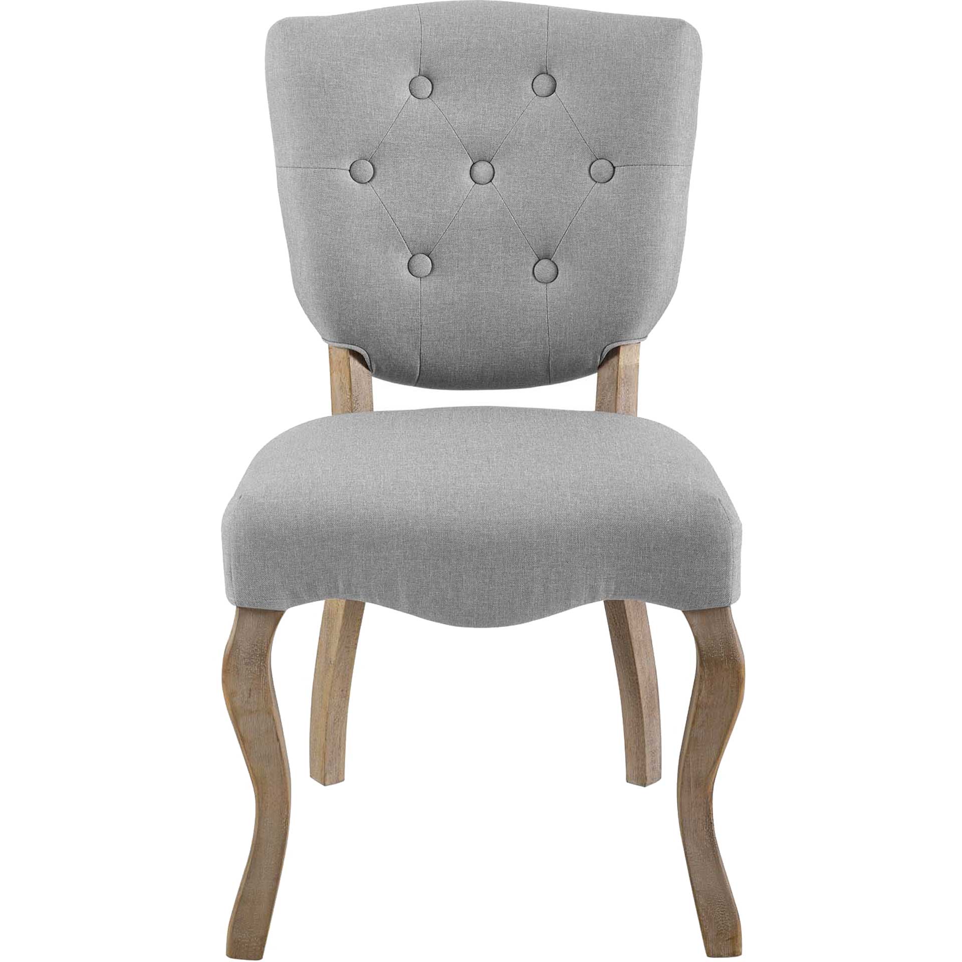 Angie Upholstered Dining Side Chair Light Gray - Image 2
