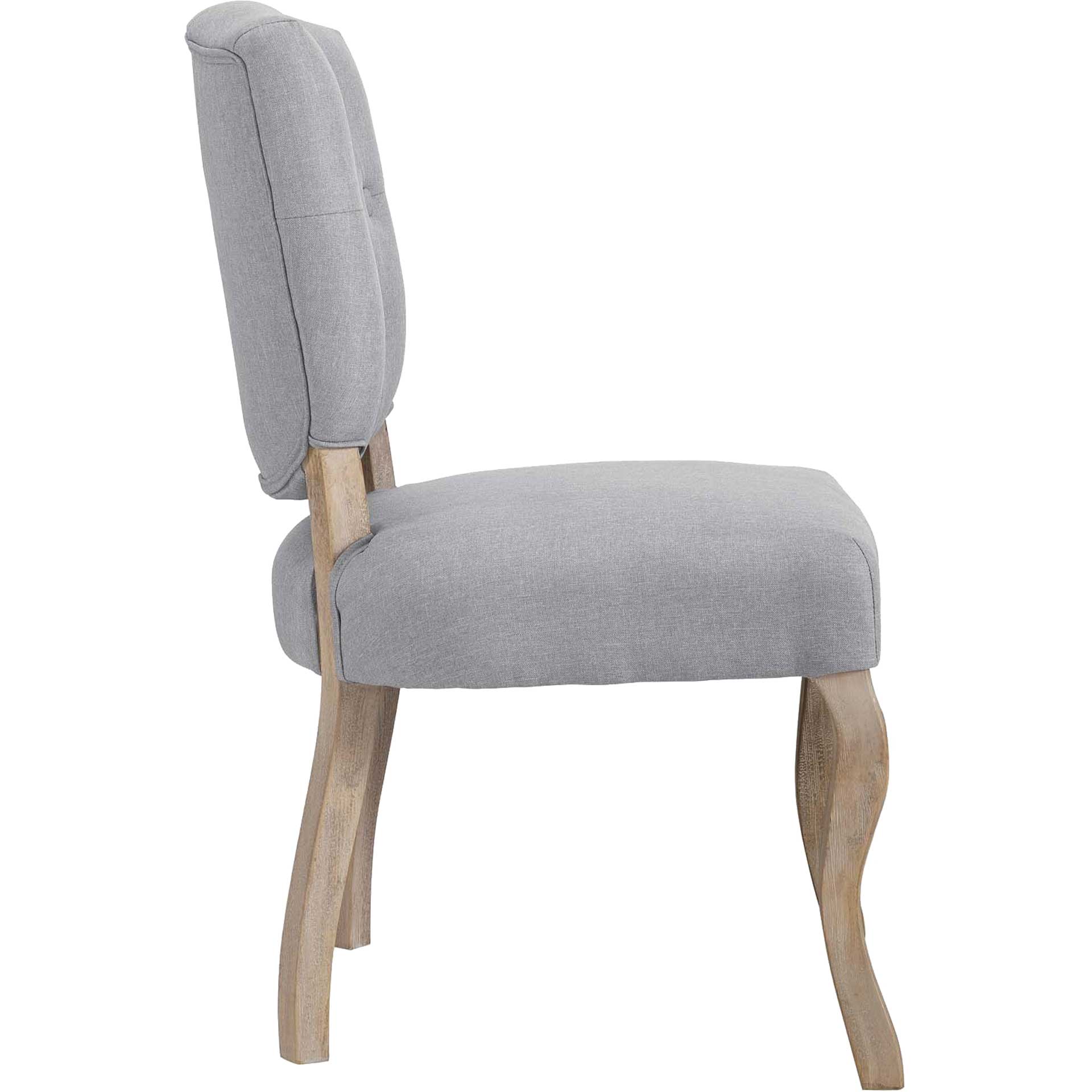 Angie Upholstered Dining Side Chair Light Gray - Image 3