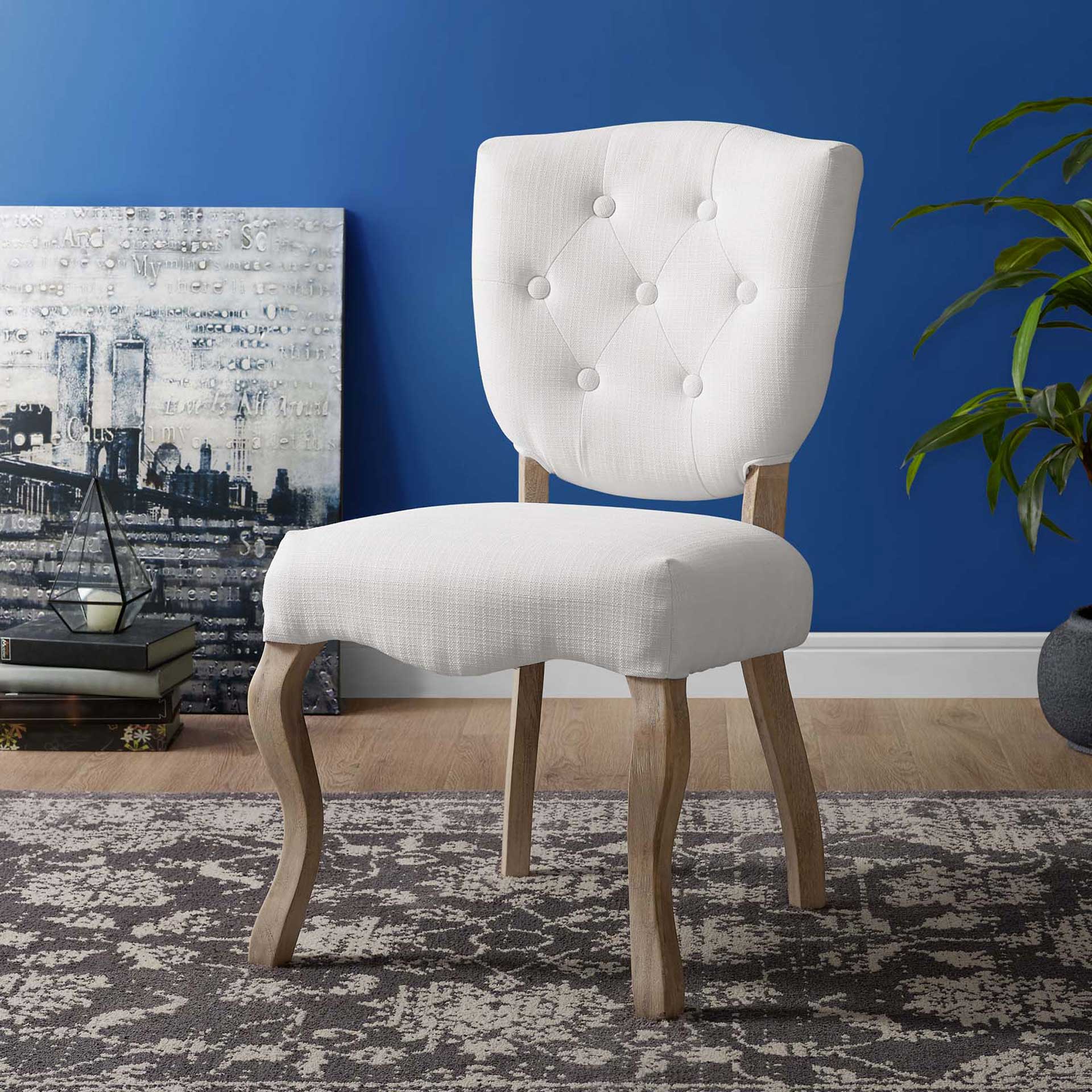 Angie Upholstered Dining Side Chair White - Image 5