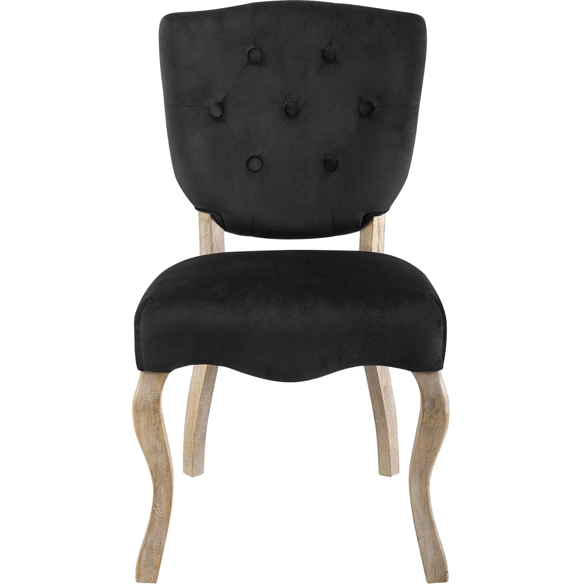 Angie Velvet Dining Side Chair Black - Image 2