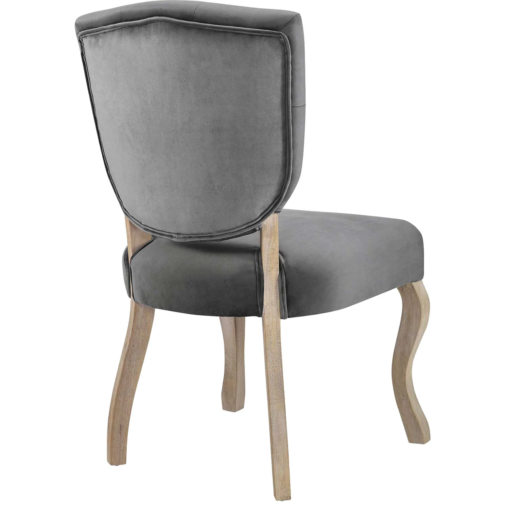 Angie Velvet Dining Side Chair Gray - Image 4