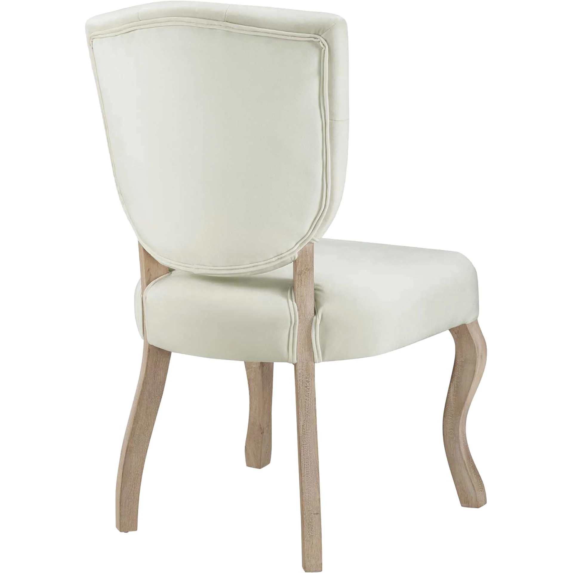 Angie Velvet Dining Side Chair Ivory - Image 4