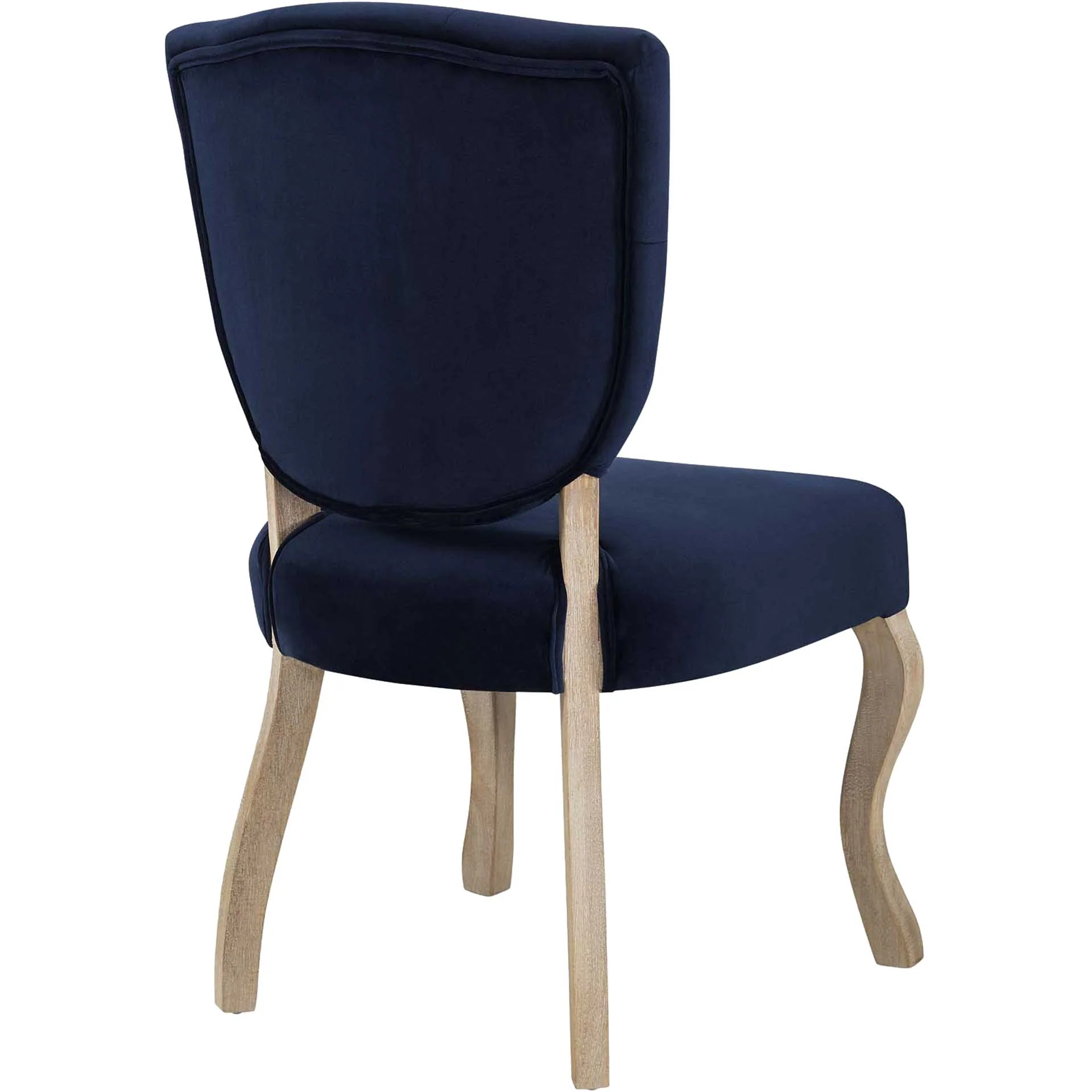 Angie Velvet Dining Side Chair Midnight Blue - Image 4