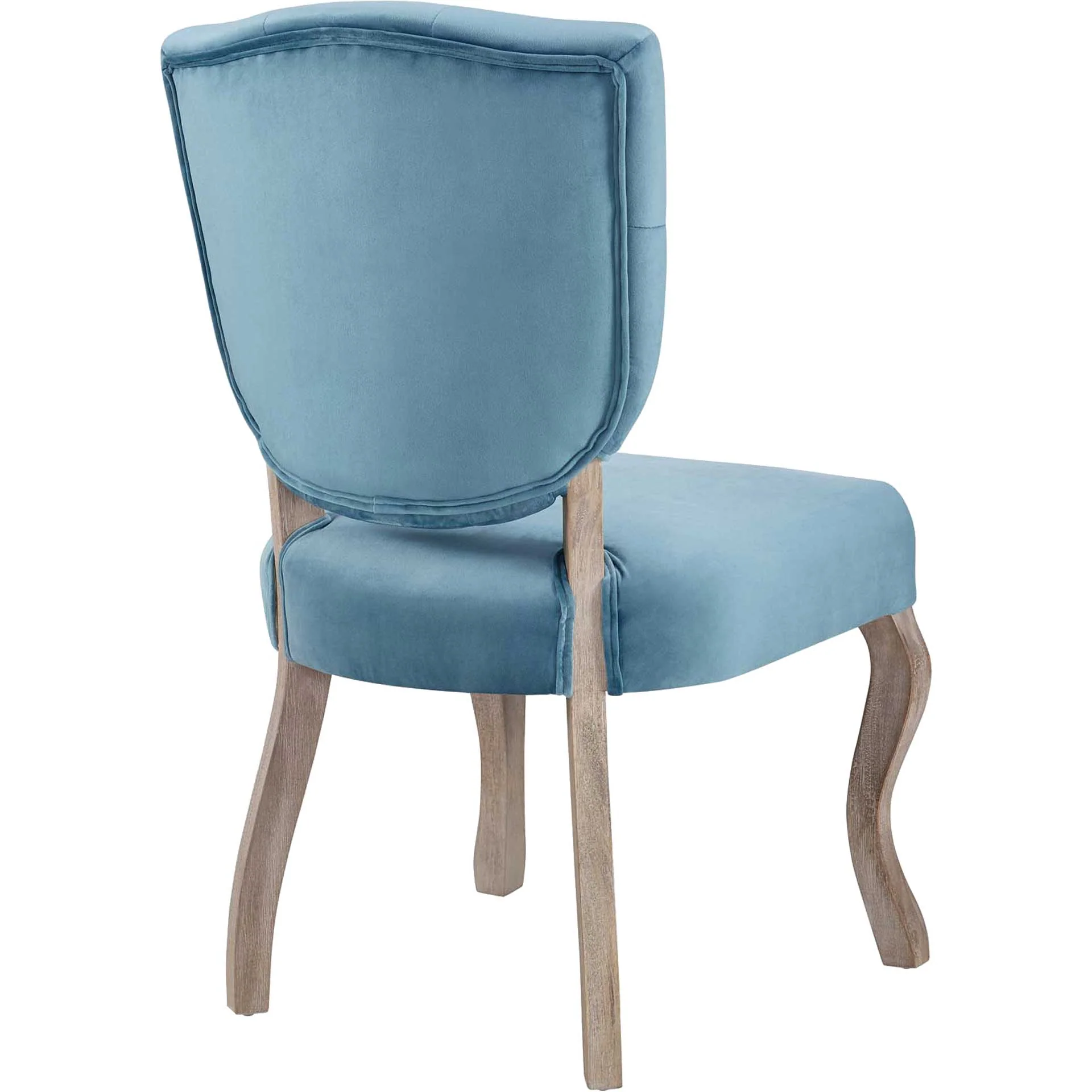 Angie Velvet Dining Side Chair Sea Blue - Image 4