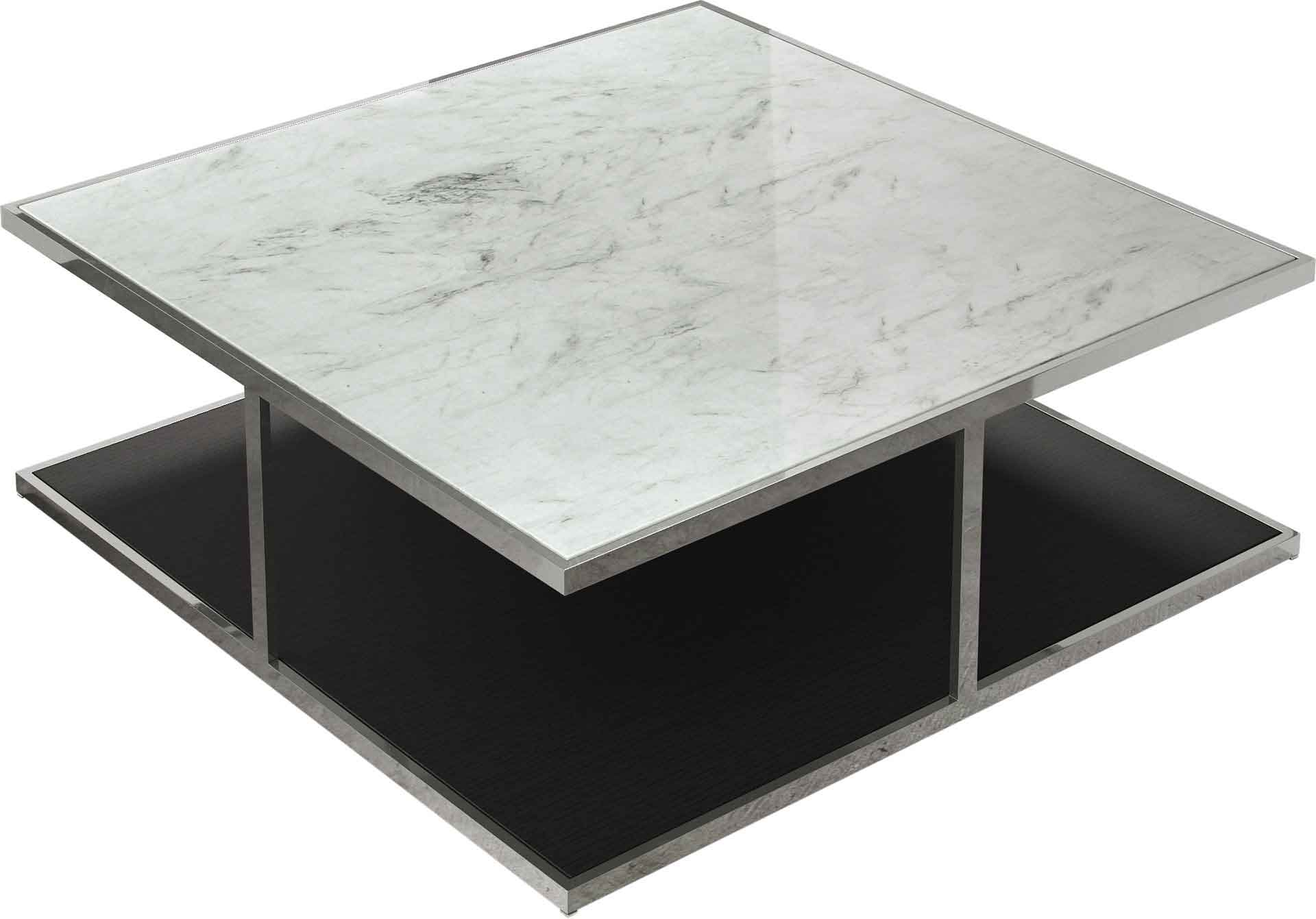 Ann Coffee Table White Marble/Wenge - Image 2