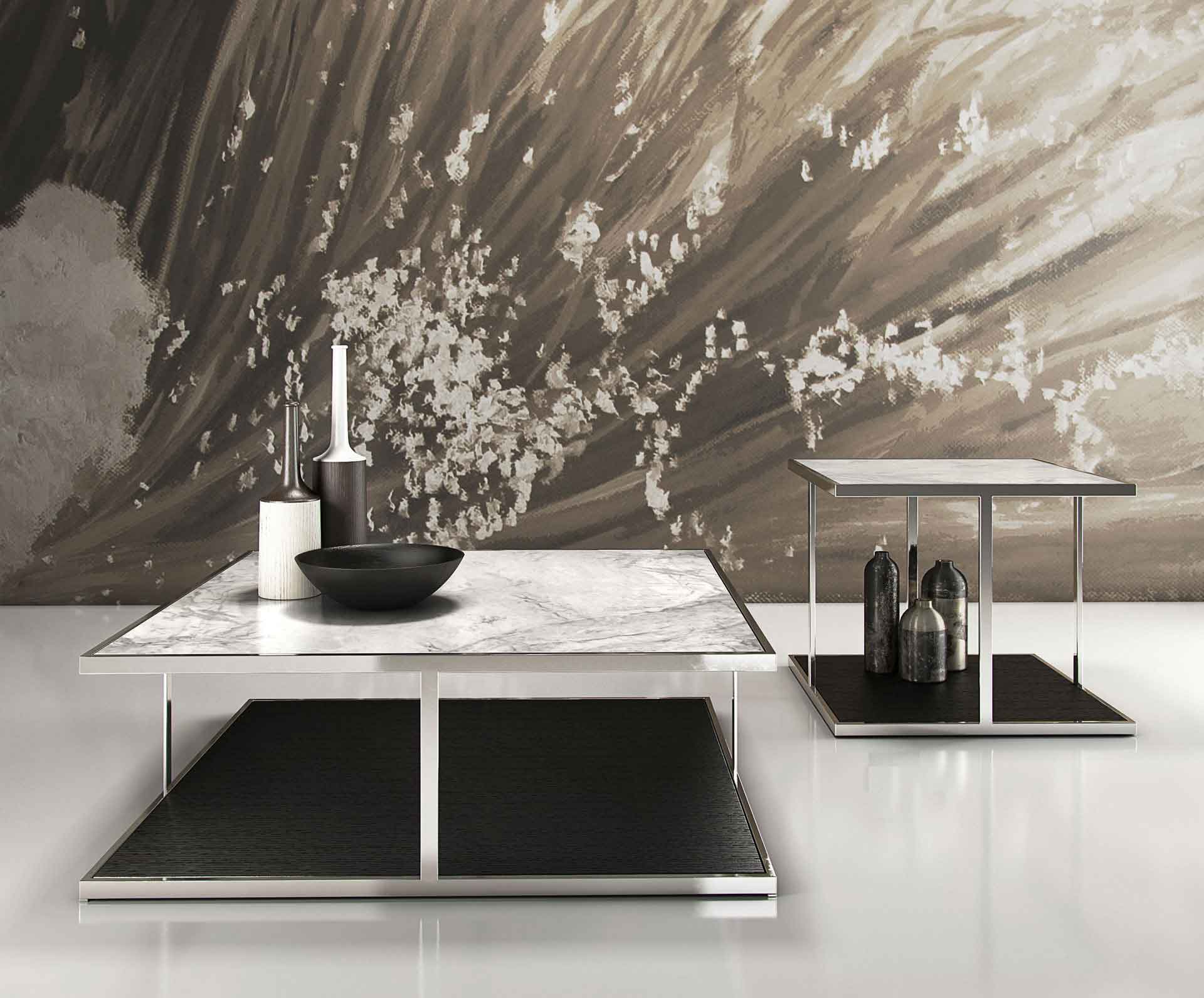 Ann Coffee Table White Marble/Wenge - Image 4