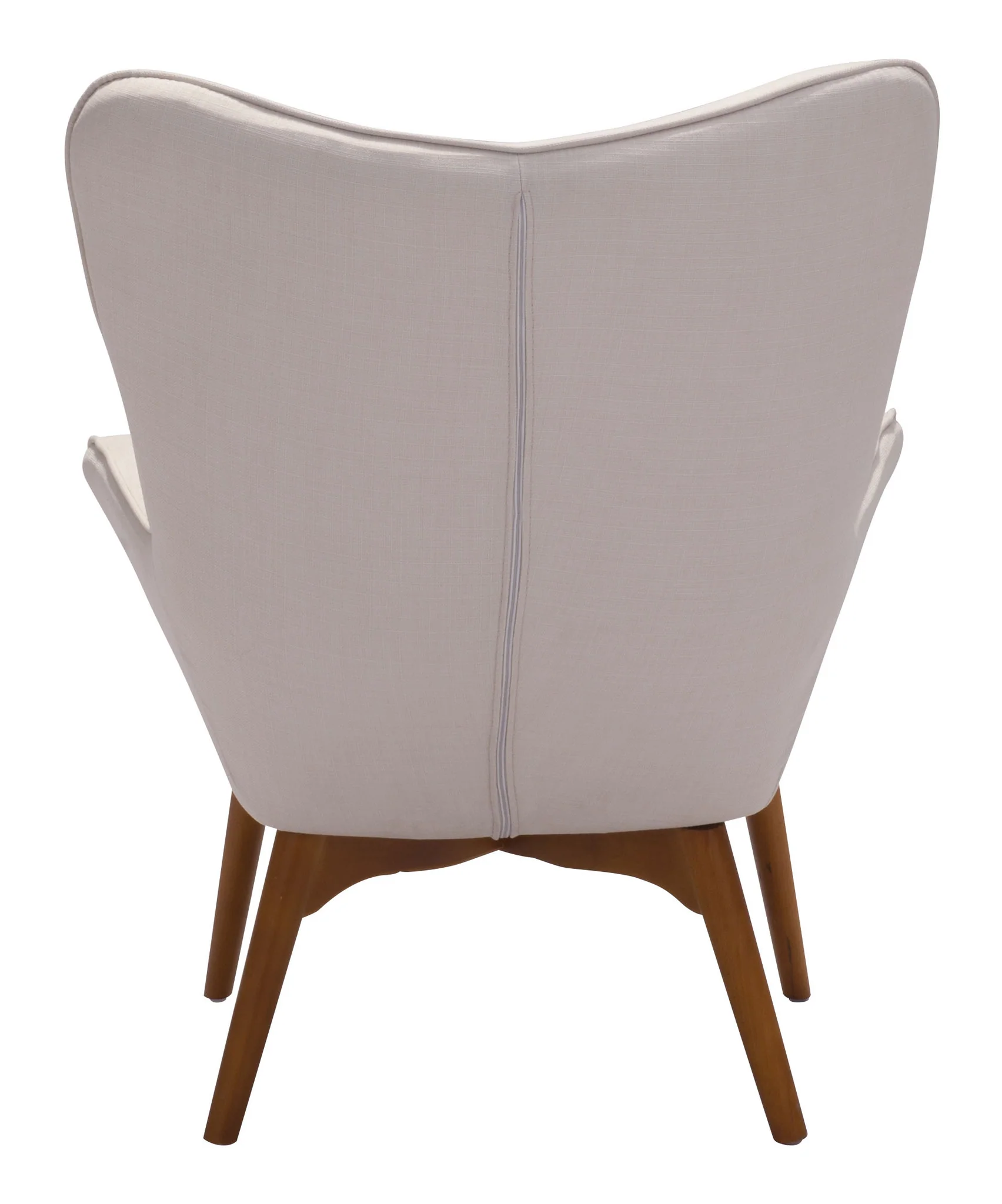 Antares Occasional Chair & Ottoman Cream - Image 4