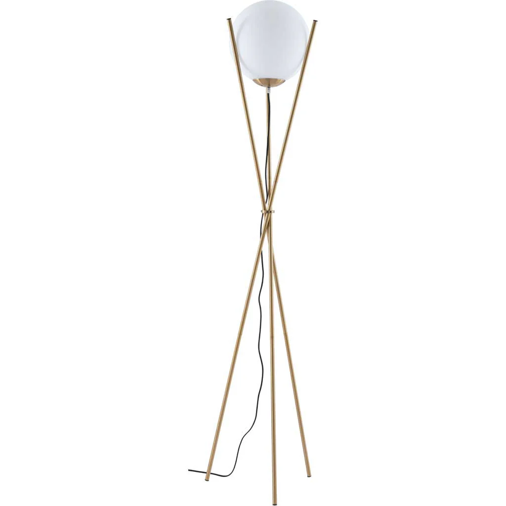 Anthem Floor Lamp White & Brushed Brass - Image 3