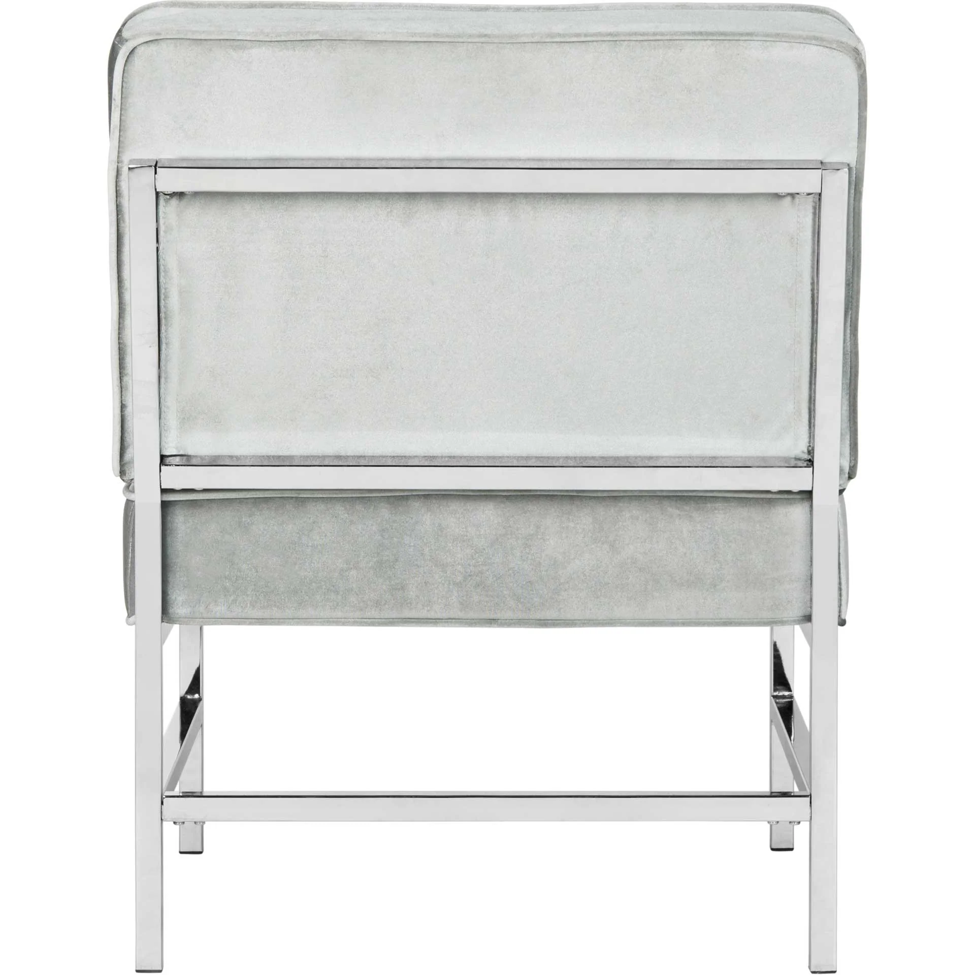Anticipate Linen Chrome Accent Chair Light Gray - Image 5