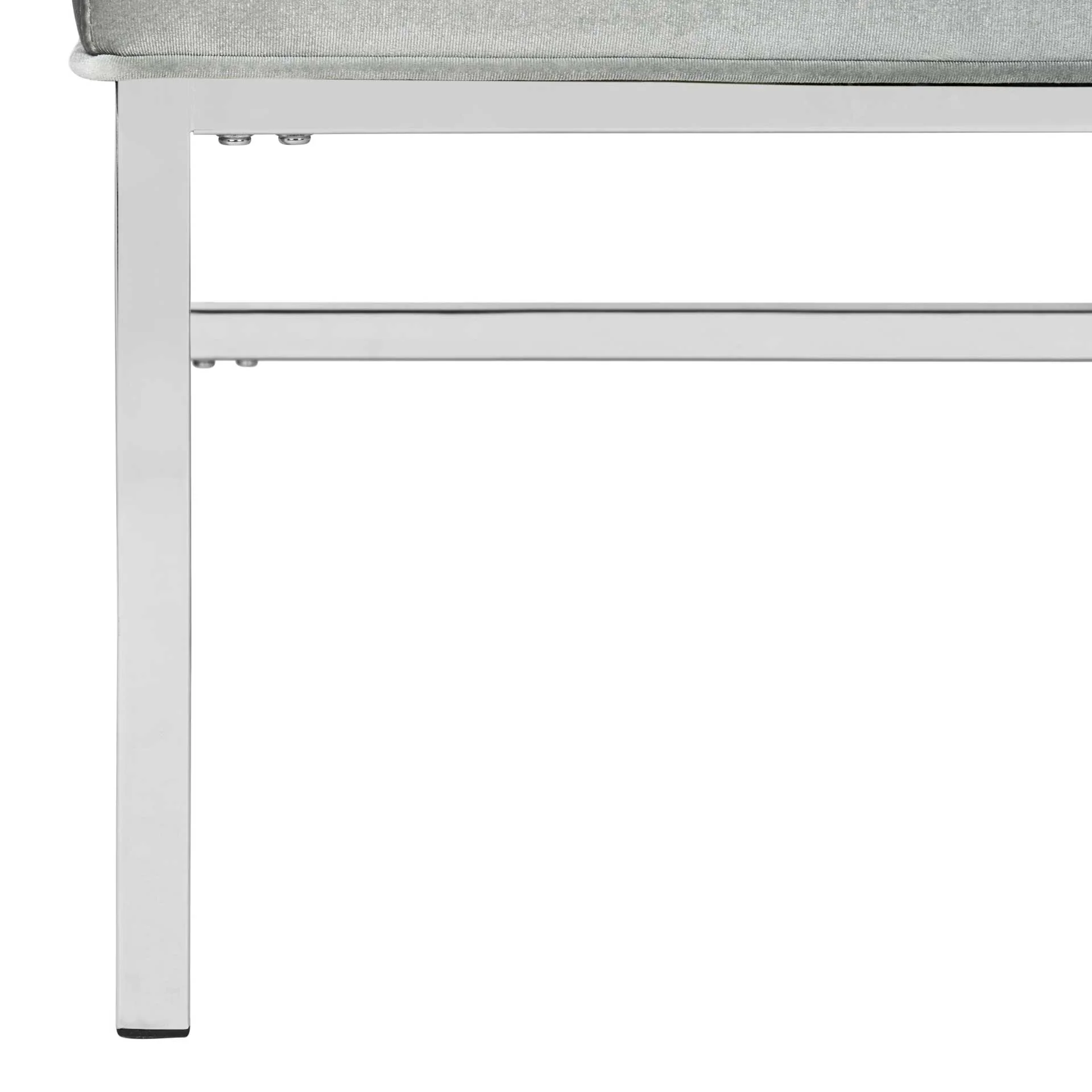 Anticipate Linen Chrome Accent Chair Light Gray - Image 7