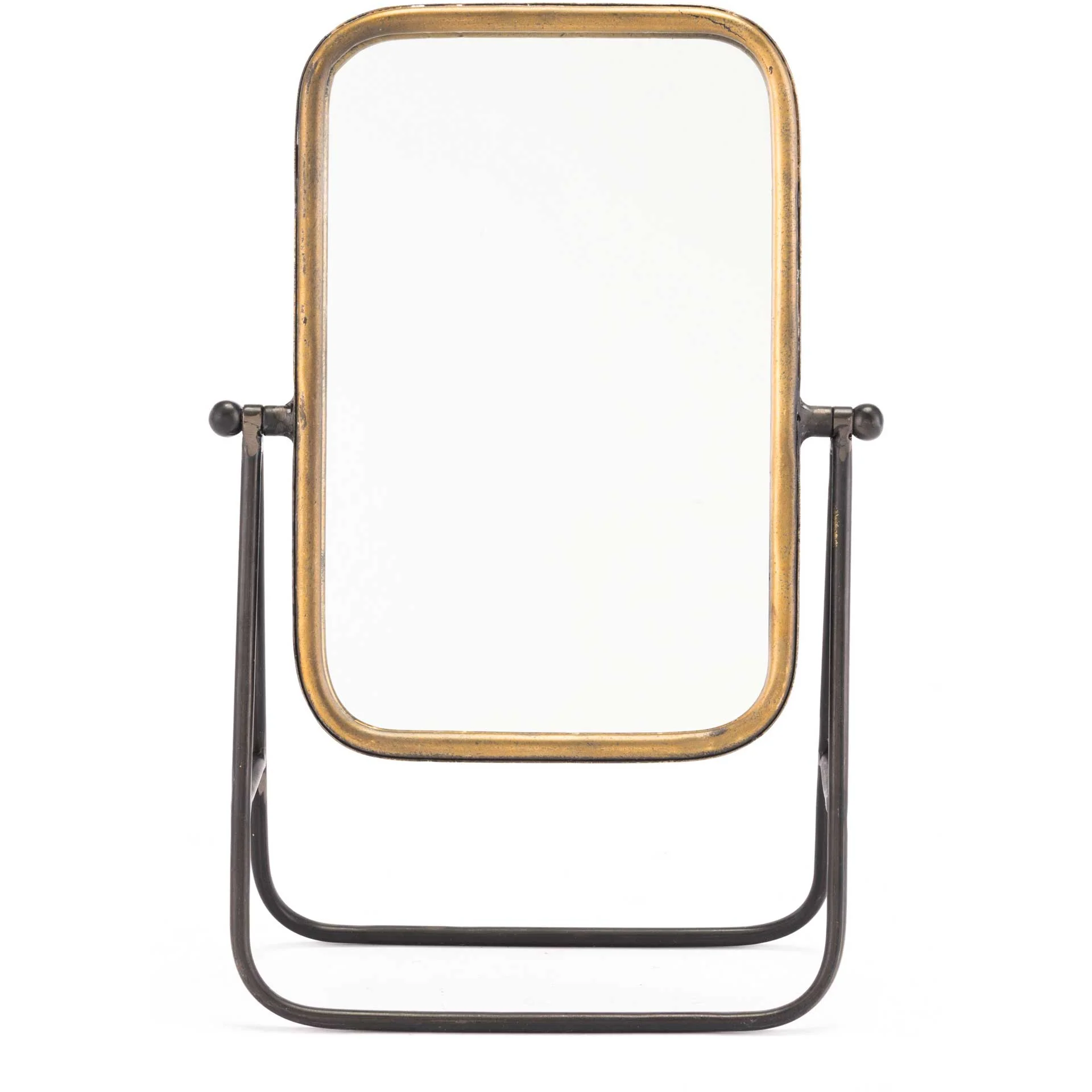 Antique Stand Mirror Gold - Image 3