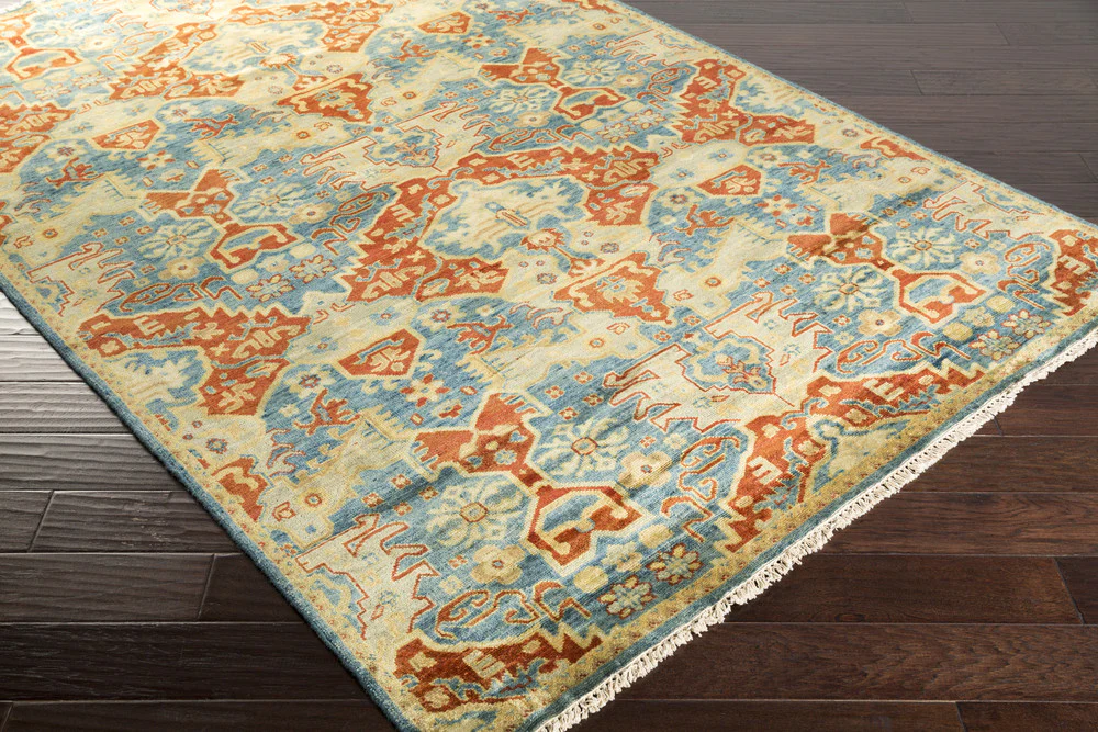 Antolya Teal/Rust Area Rug - Image 2