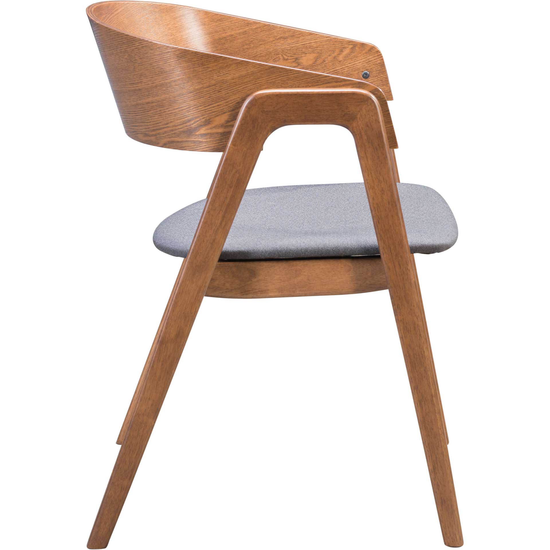 Anton Dining Chair Walnut/Dark Gray - Image 2