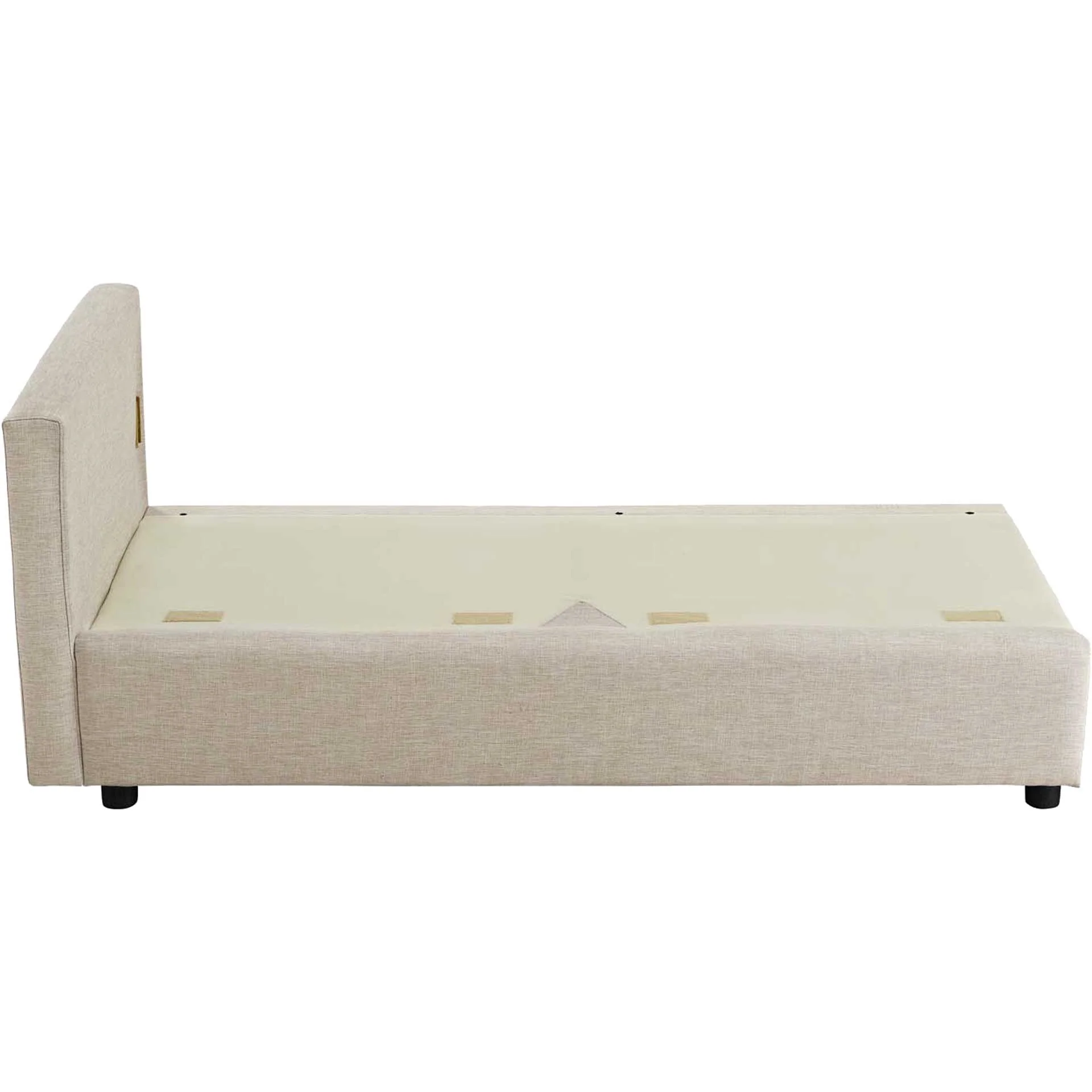 Antonio Upholstered Fabric Sofa Beige - Image 4