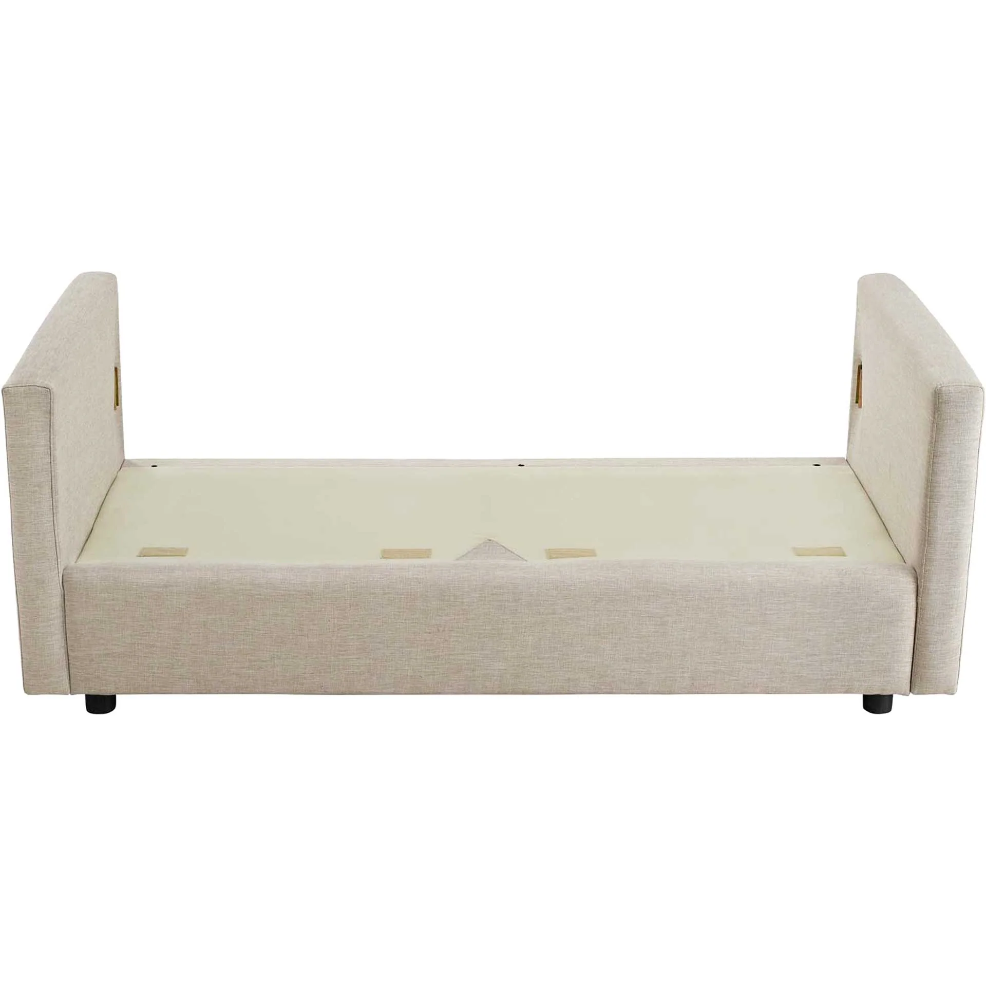Antonio Upholstered Fabric Sofa Beige - Image 5